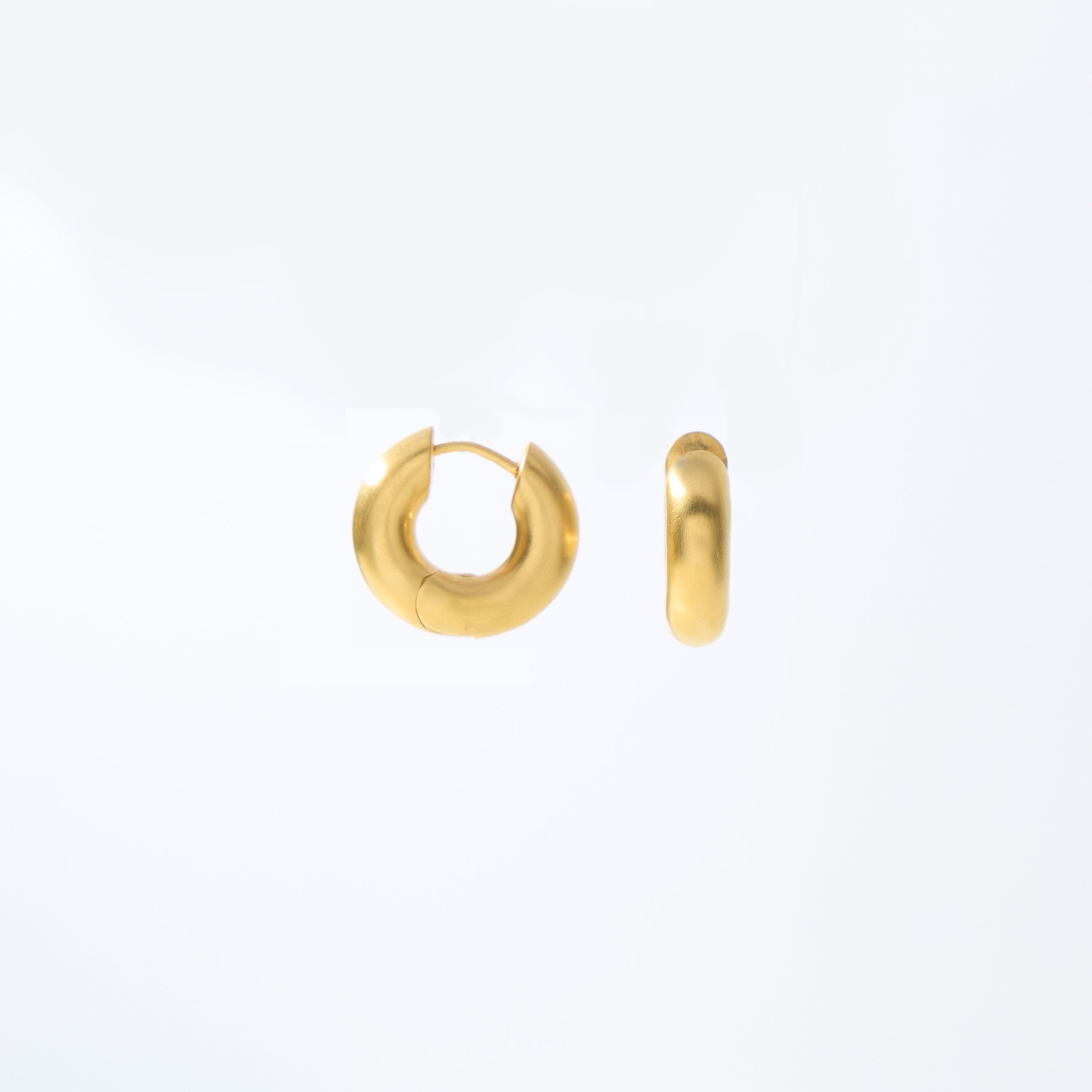 EOS Huggies - Modern Huggie Earrings - Gold Vermeil & Sterling Silver Hoops
