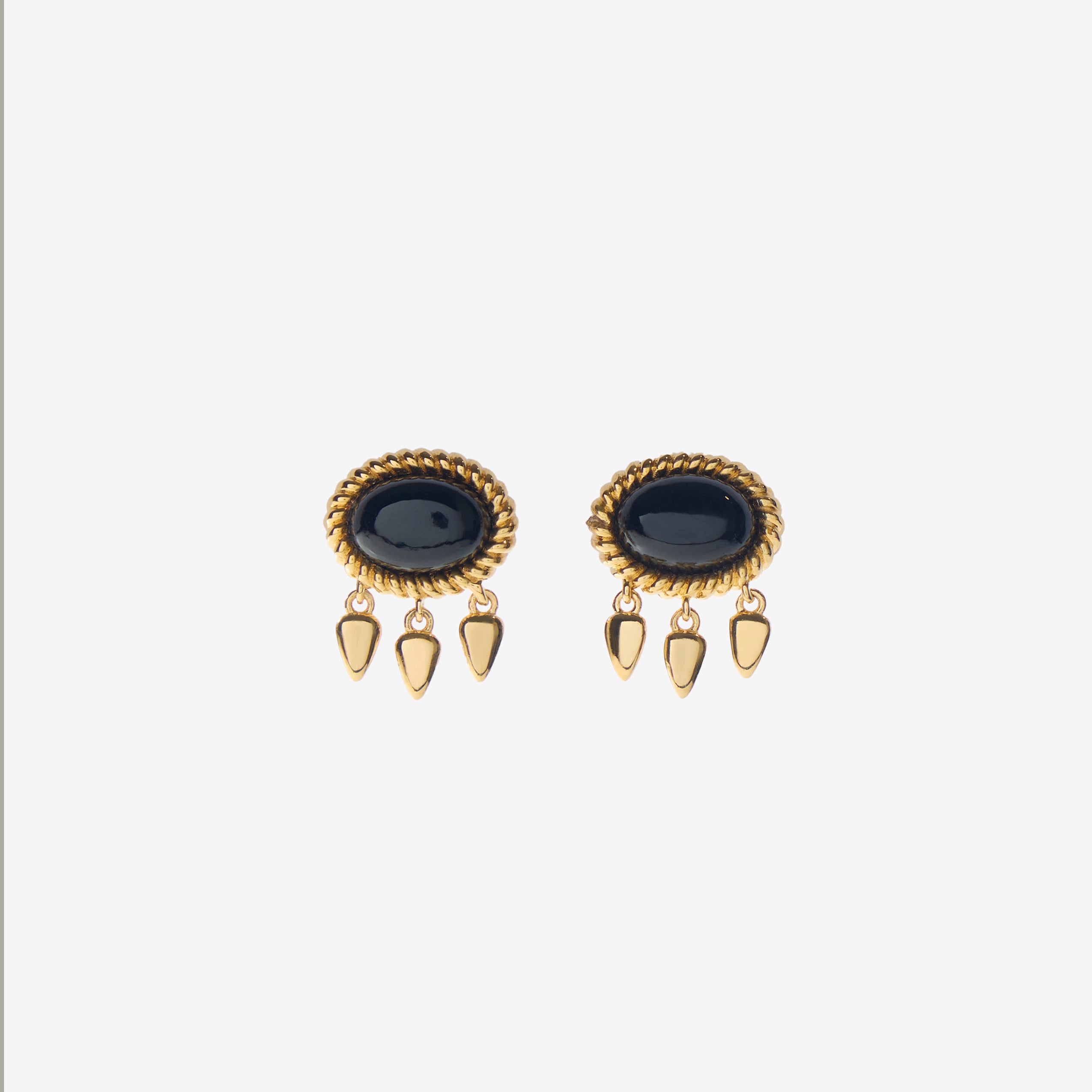 Ne'os Black Onyx Earrings - Bold & Luxurious Gemstone Jewelry