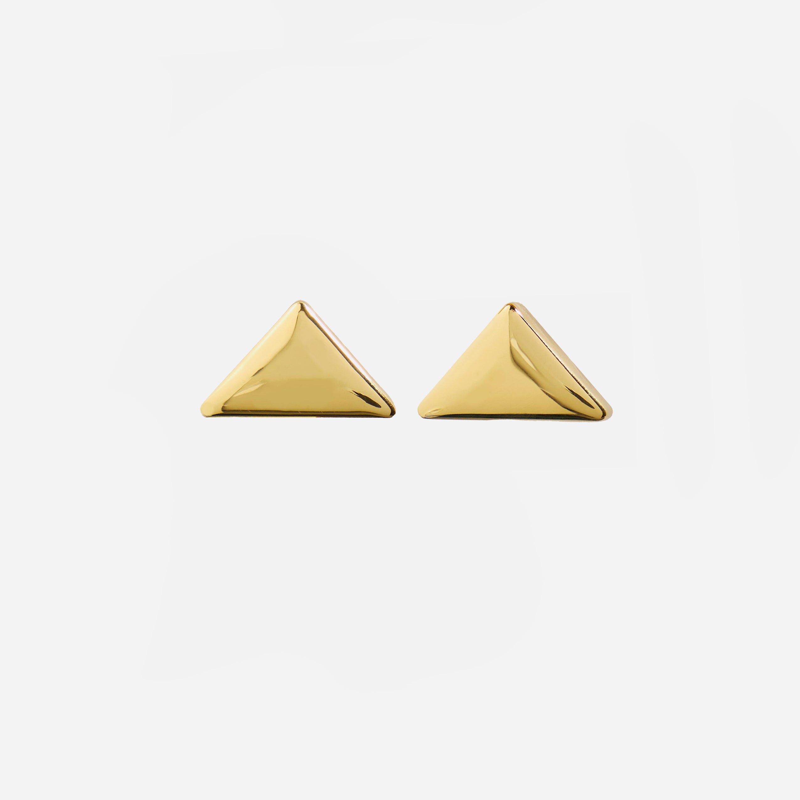 Eclat Stud Earrings - Classic Gold Studs for Everyday Elegance