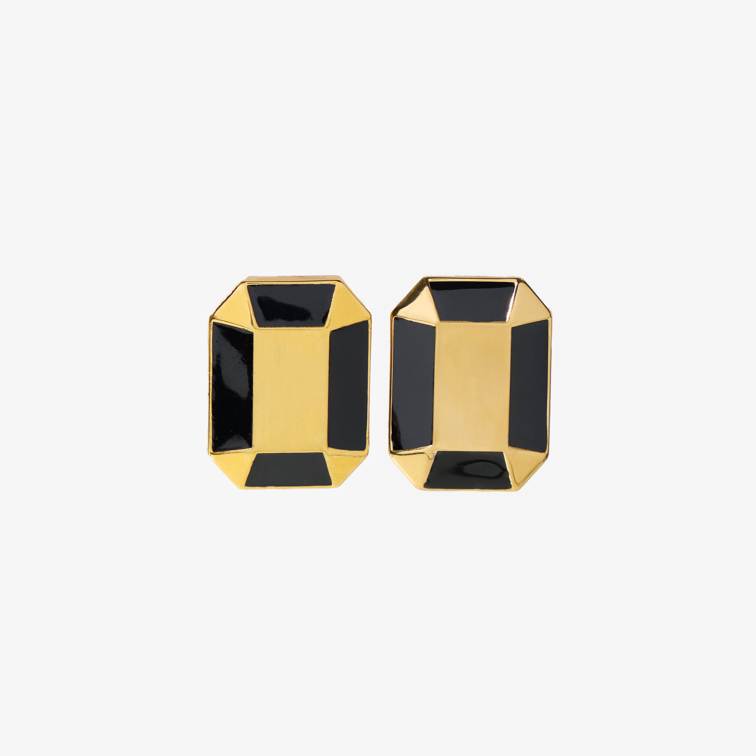 Nyx Earrings - Black Enamel Earrings for Bold, Luxurious Style
