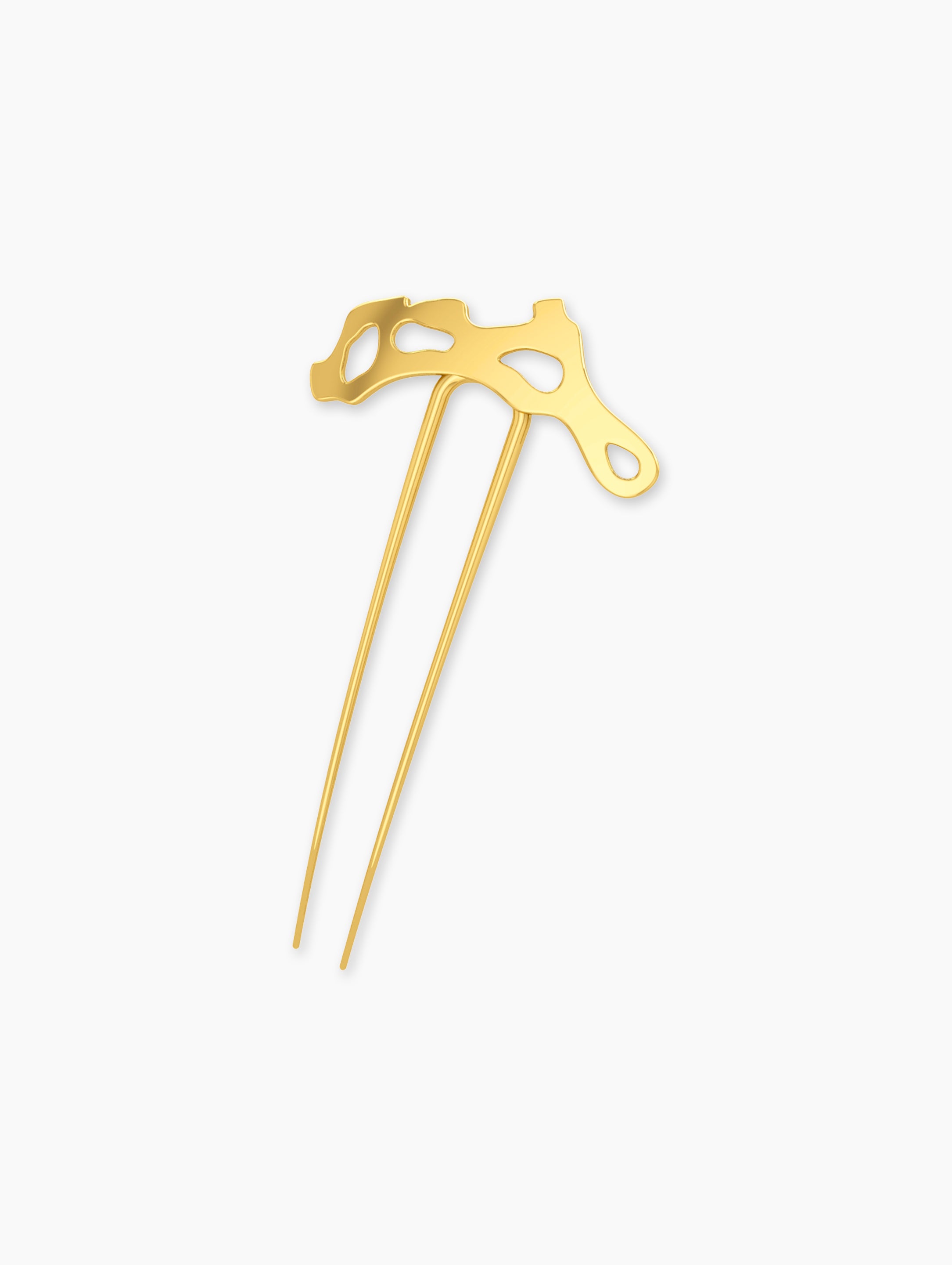 18K Gold Plated Jewelry Hair Pin - gold french hair pin | Wedding