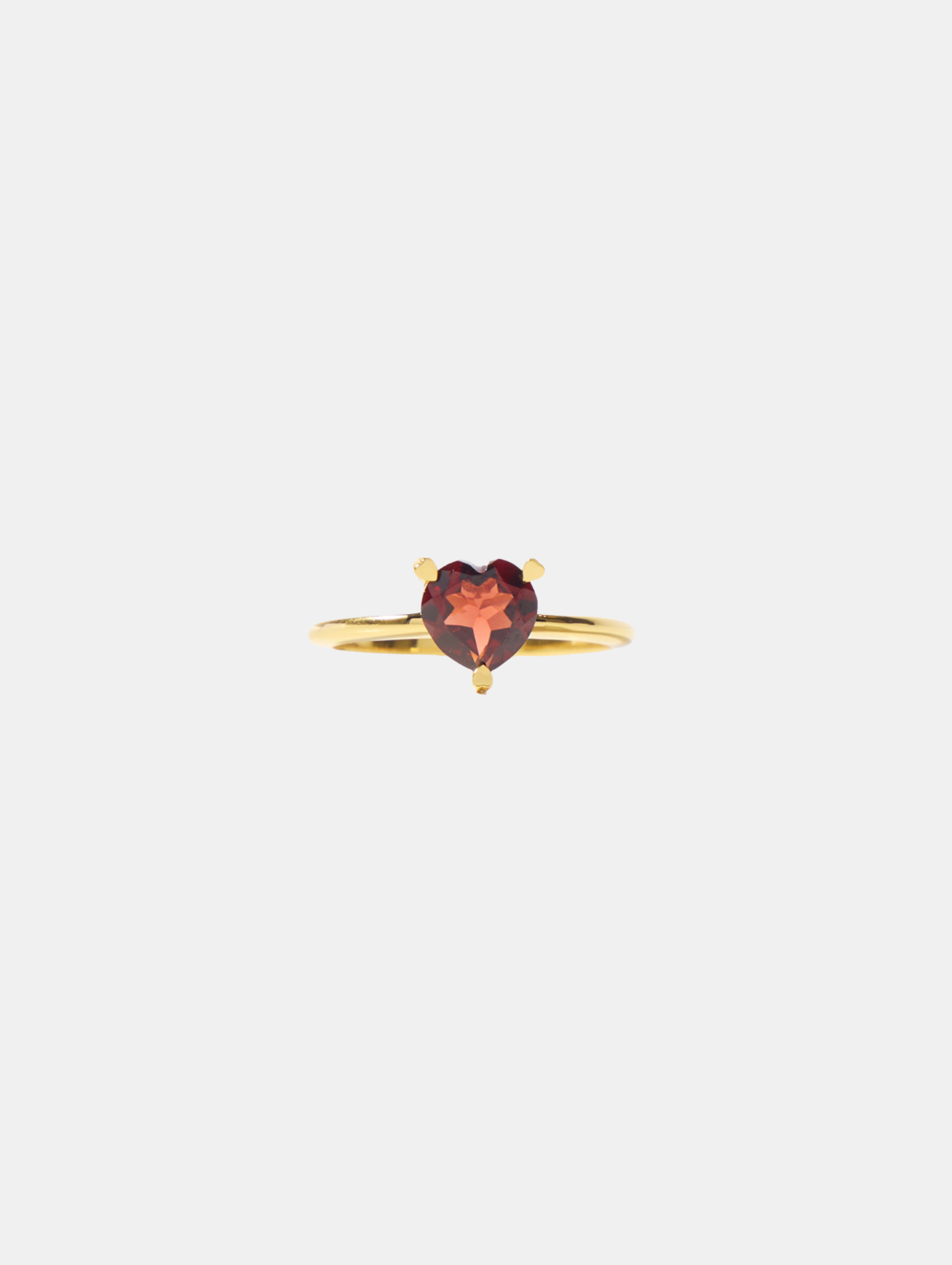Joie Hearts Ring-Garnet