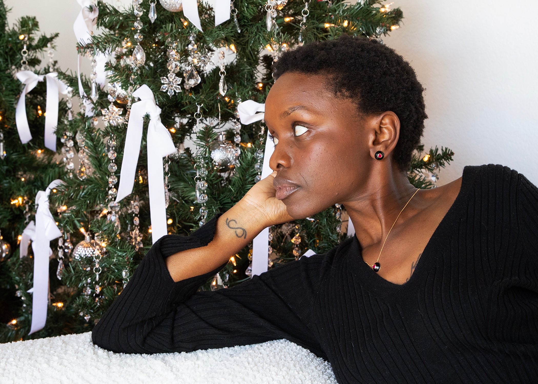 Glossy Joie Hearts Necklace and studs - Custom Gold Pendant & Luxury Gold Chain for Women