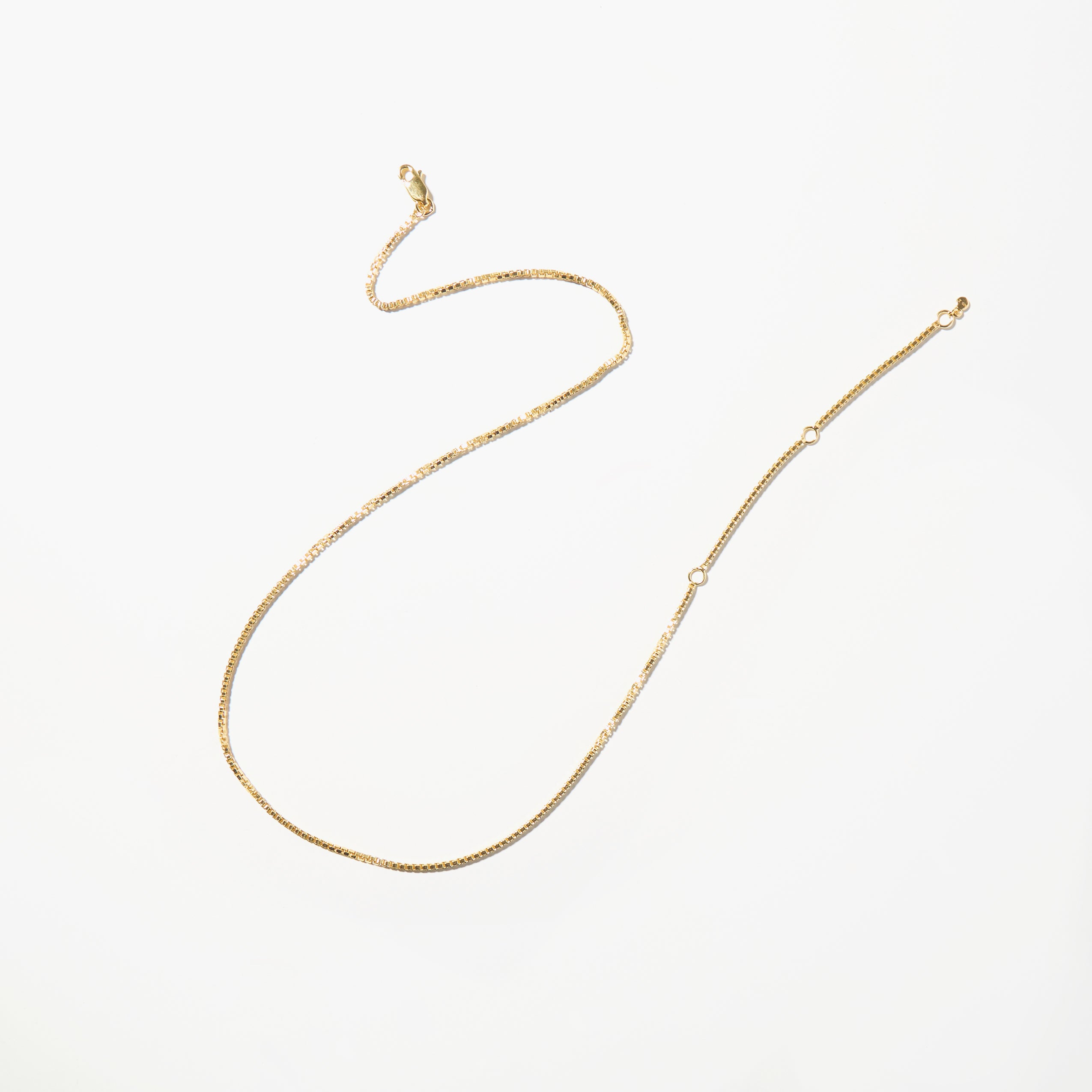 3mm Box Chain Necklace - Minimalist Chain for Everyday Wear
