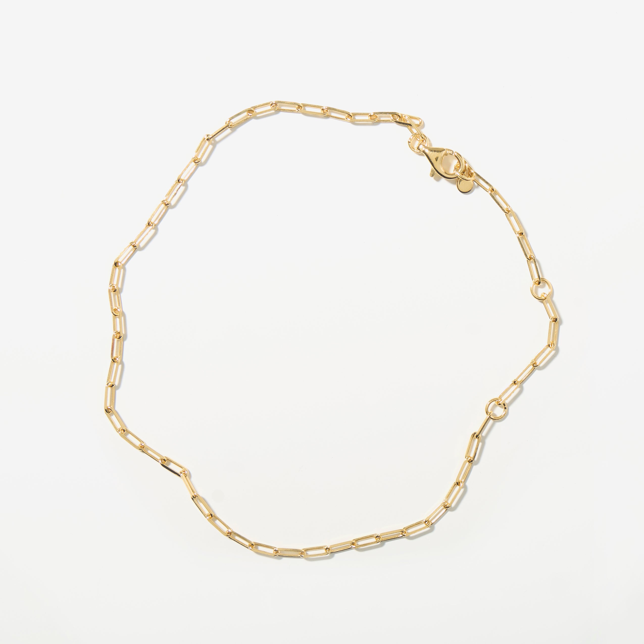 Sol Anklet - Delicate Paperclip Chain Anklet for Chic, Minimalist Style