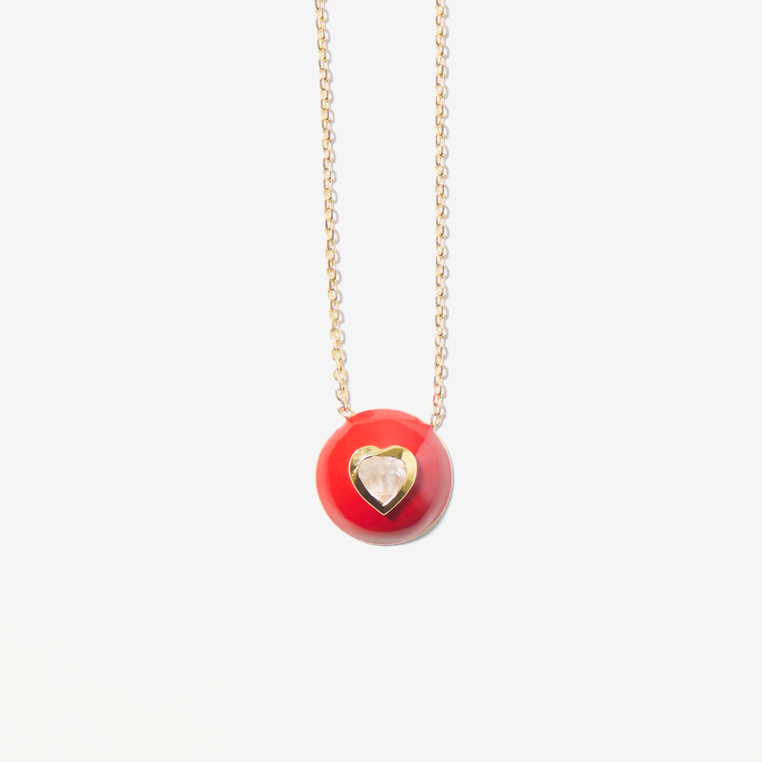 Glossy Joie Hearts Necklace - Heart Locket Necklace & Gold Jewelry for Women.