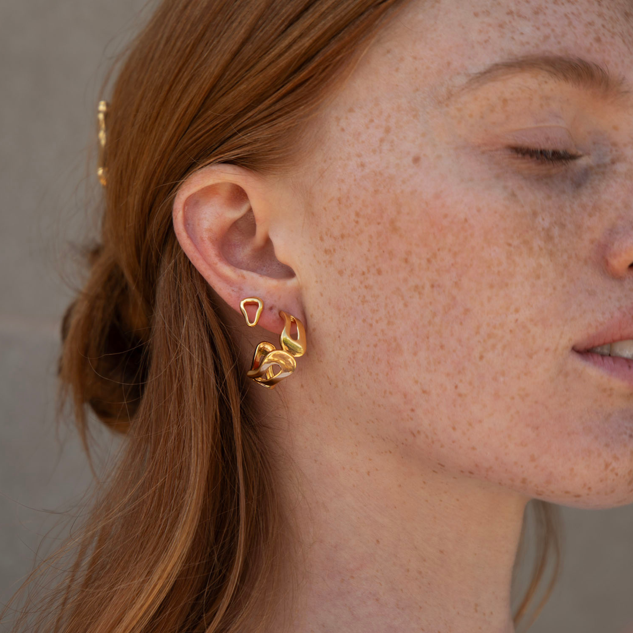 Celestial Gold Hoops – New Festive Earrings