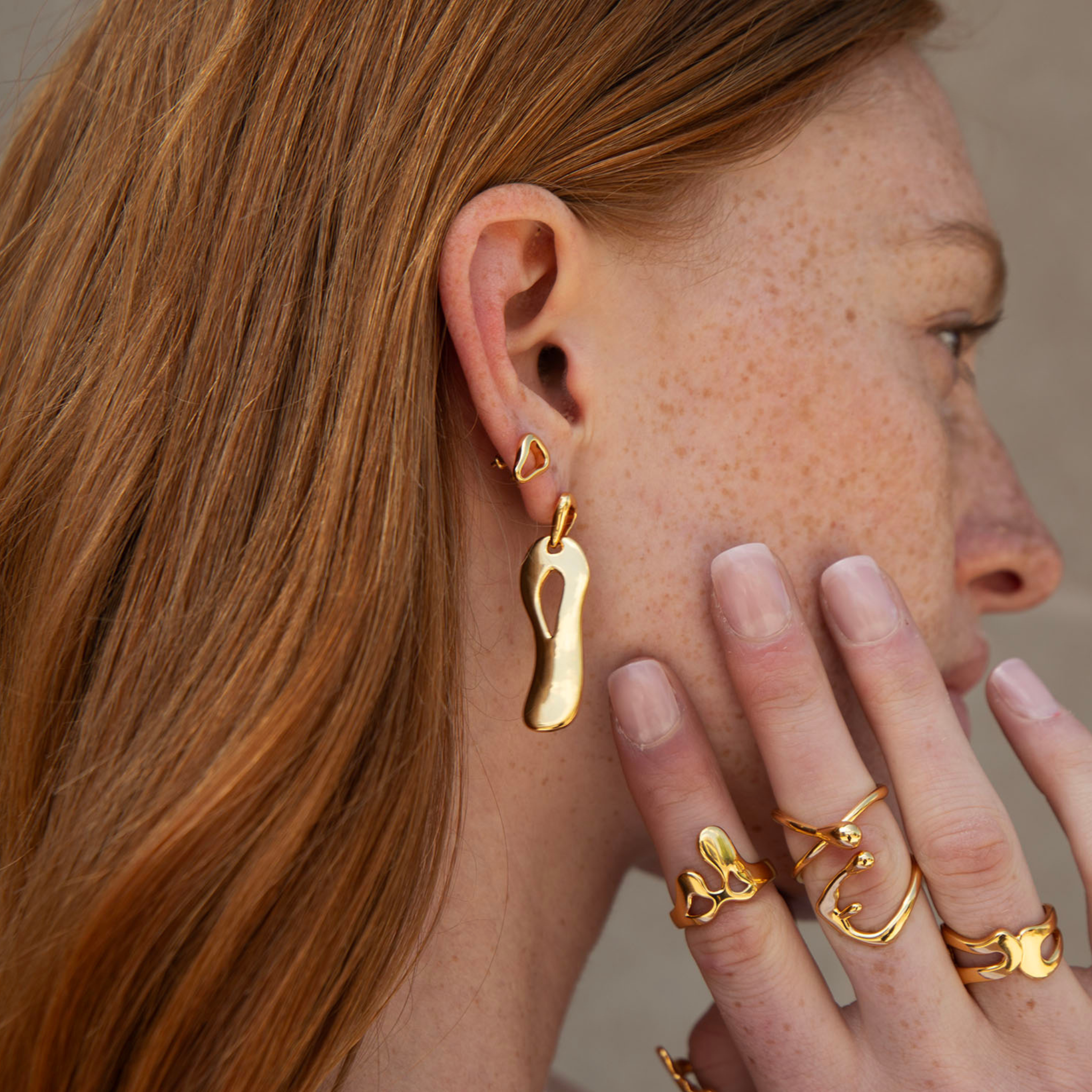 Celestial Gold Statement Ring – Elegant Statement Ring Gold Collection