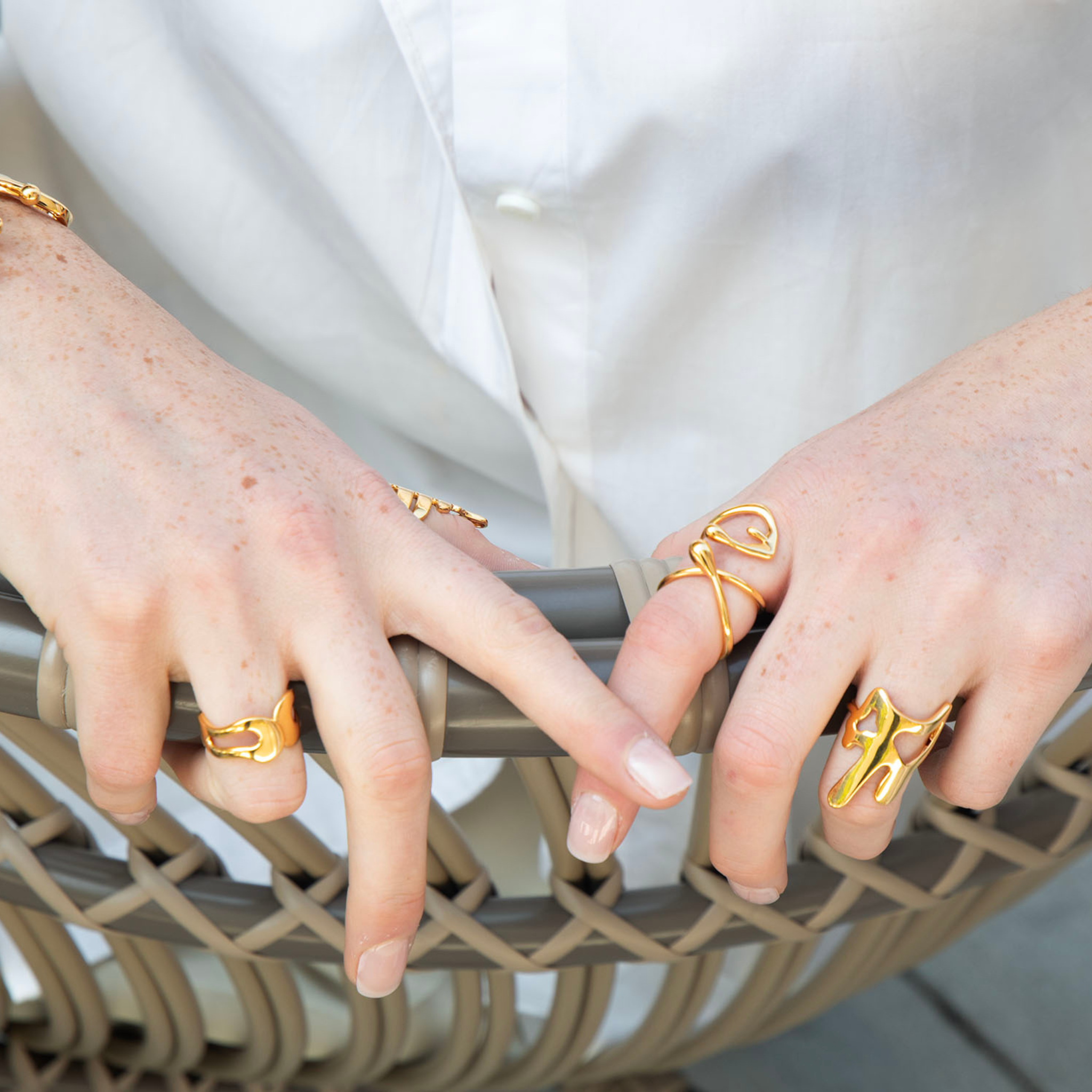 Celestial Gold Statement Ring – Elegant Statement Ring Gold Collection