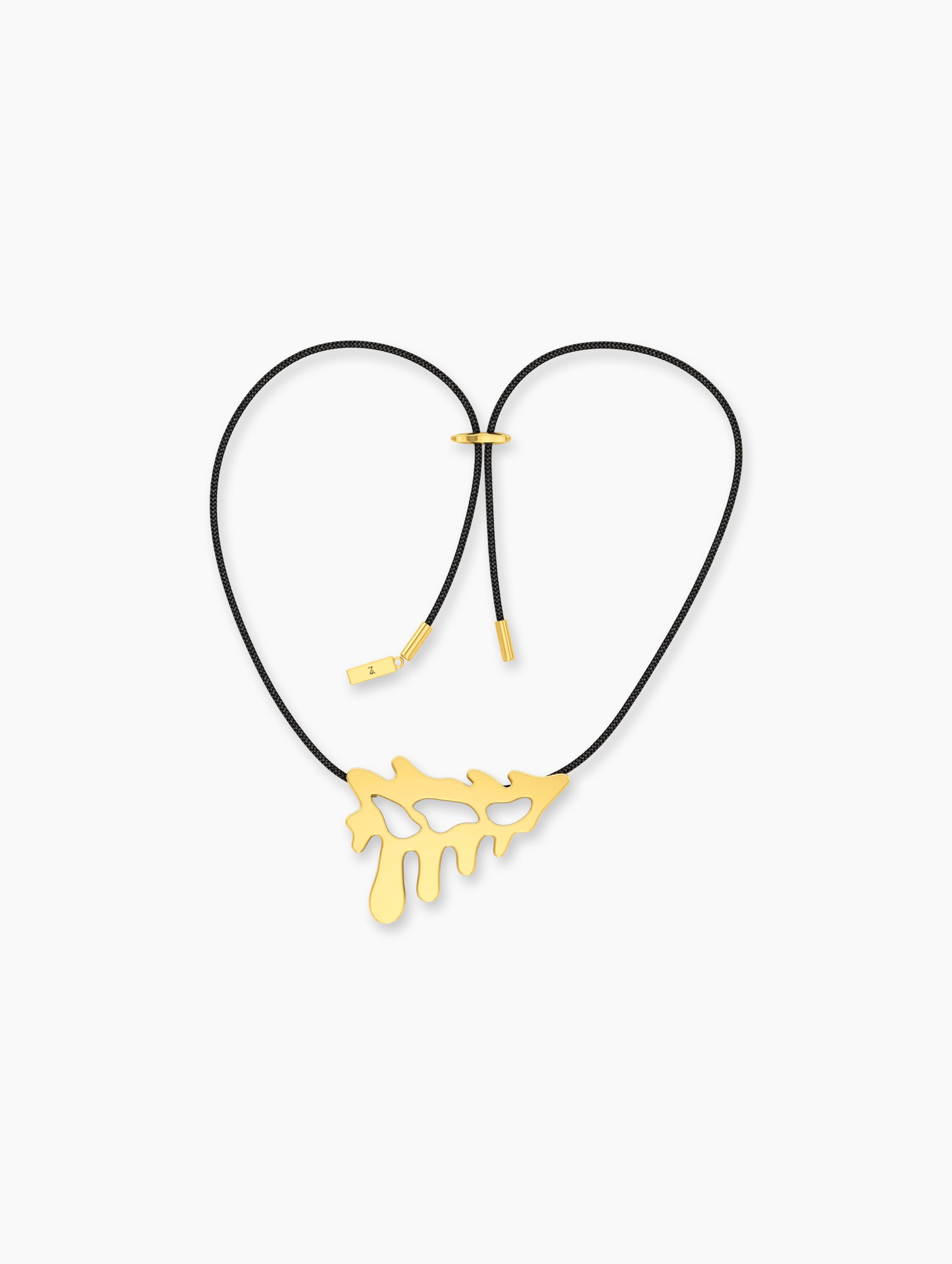 Adjustable Gemstone Pendant Necklace | Celestial Necklace Gold Organic