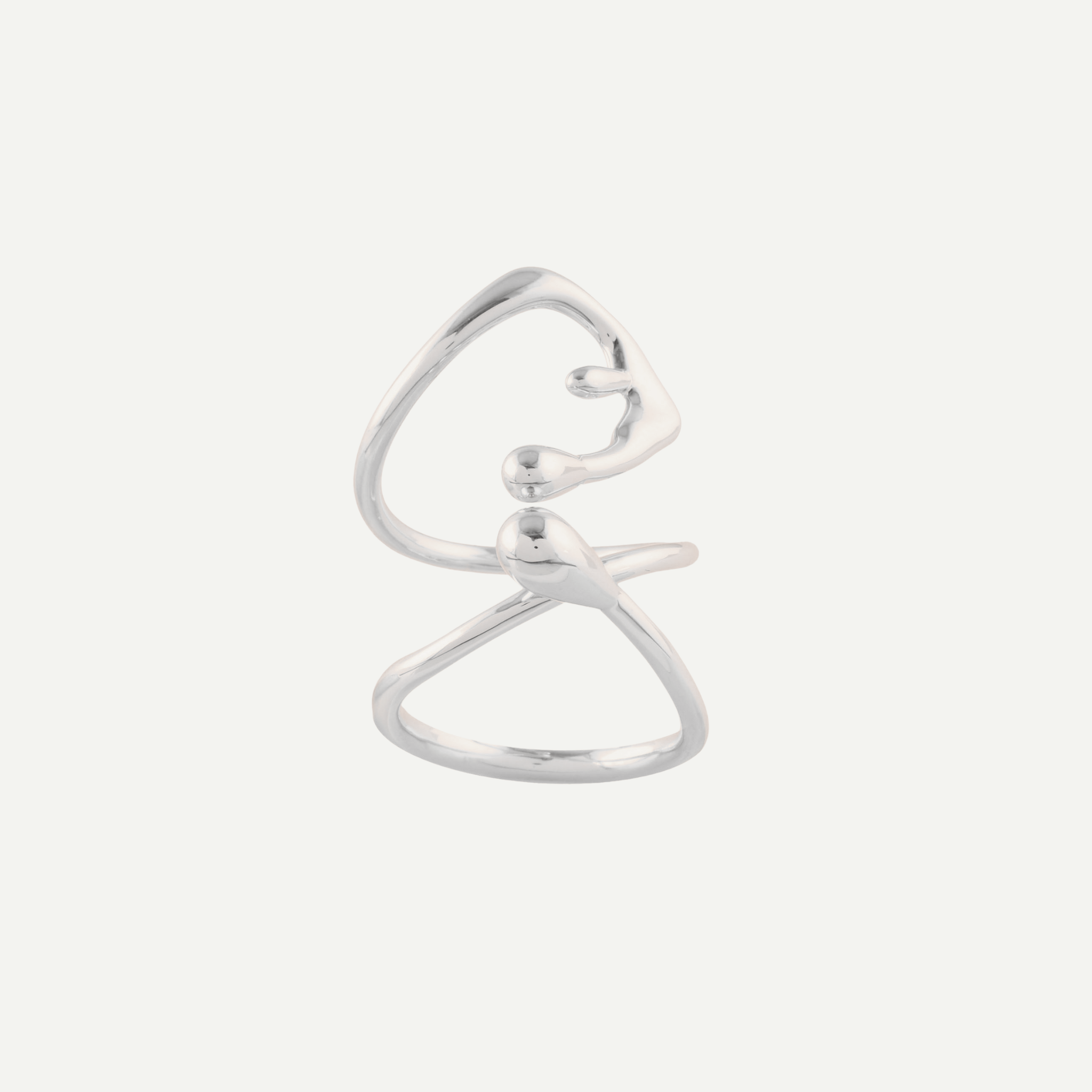Elegant Statement Rings Silver Collection