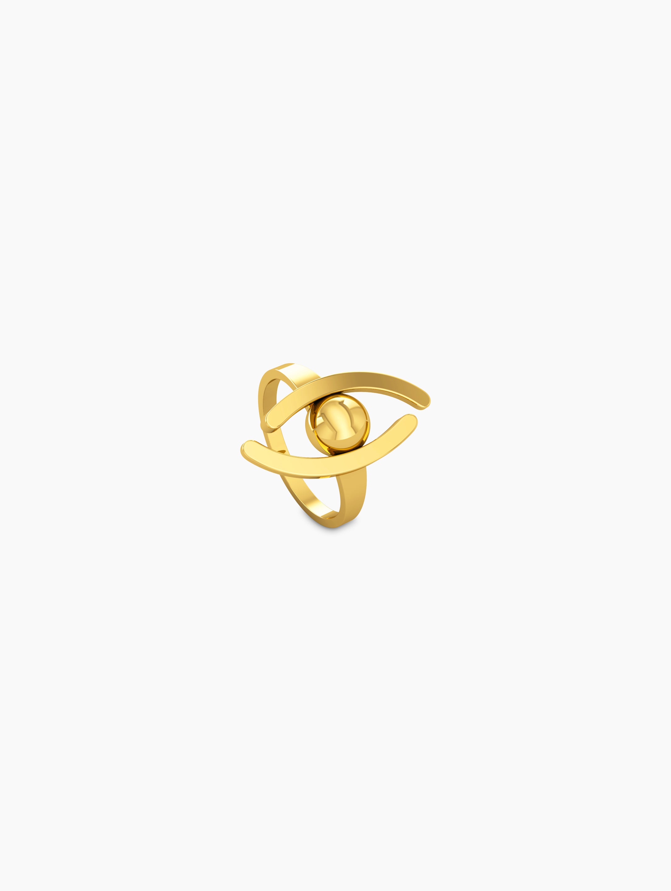 Evil Eye Ring Gold - Adjustable Protection Jewelry | Evil Eye Jewelry Collection