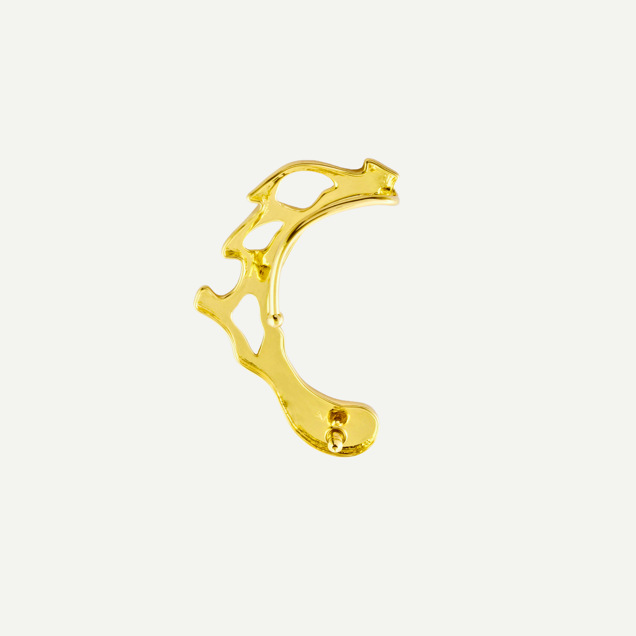 18K Gold Helix Nova Ear Cuff with post – Bold Statement Jewelry