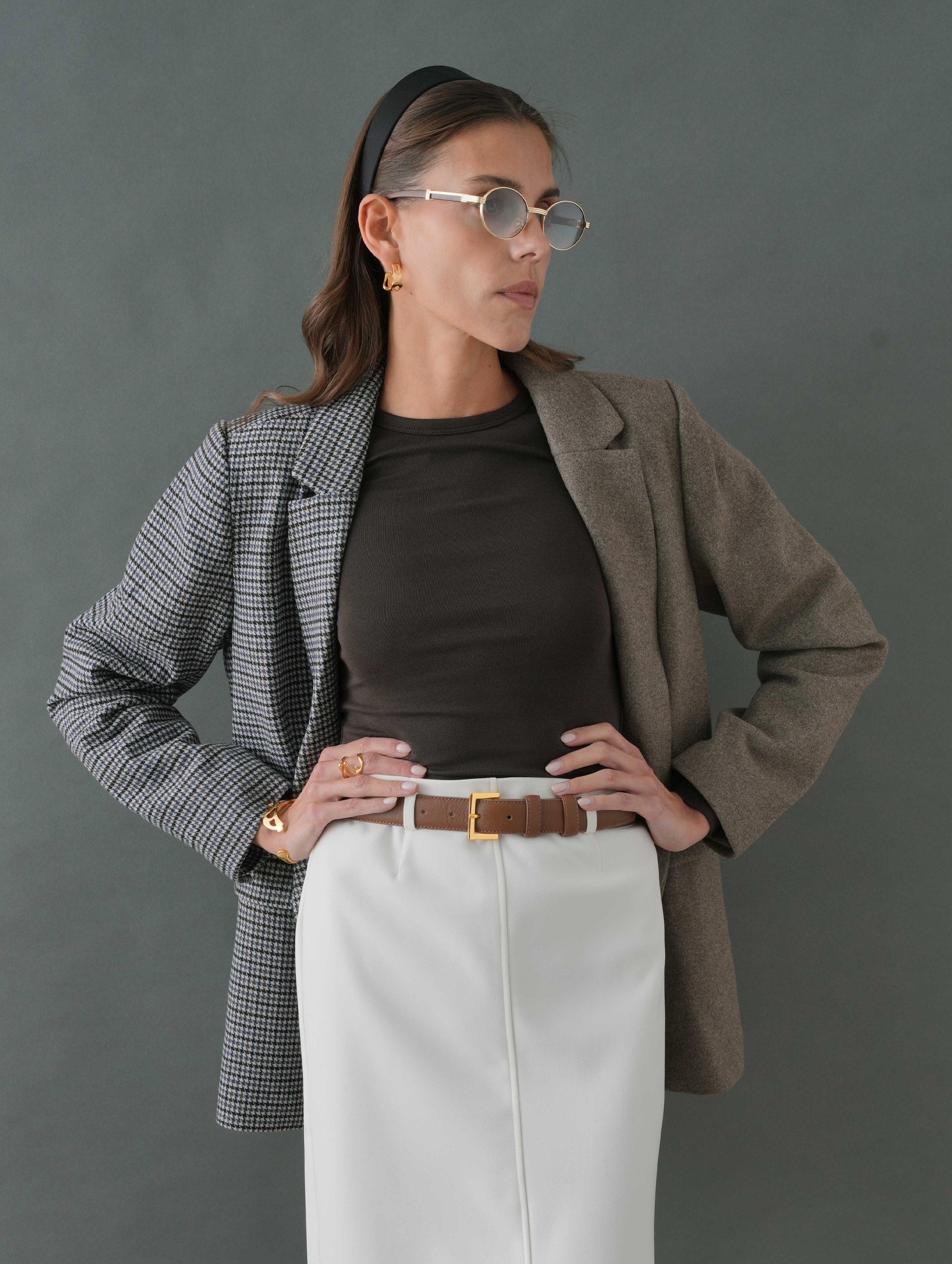 Full Grain Italian Leather Belt with Gold Buckle – HandMade in Italy | luxury everyday belt - italian leather belt