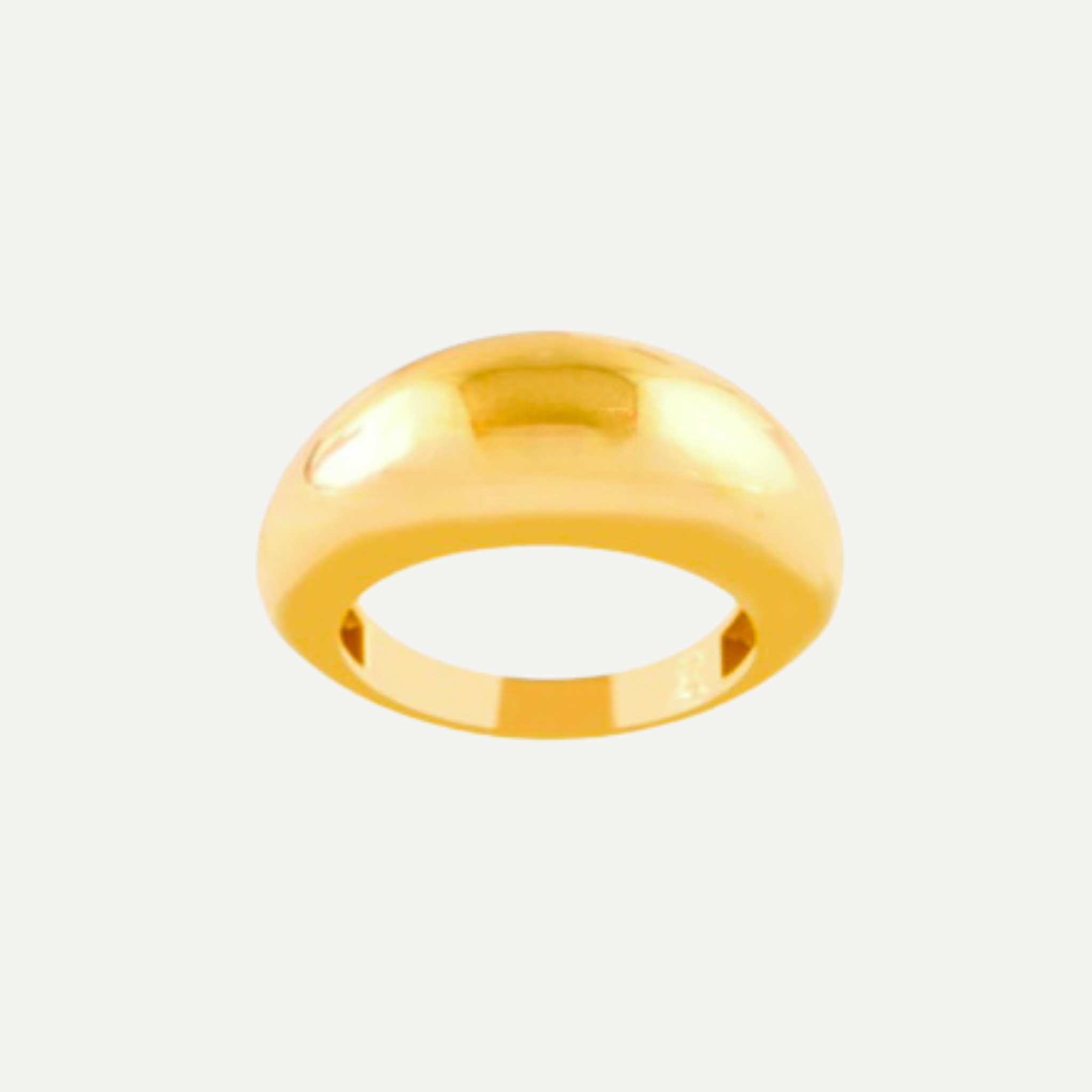 Petite Puffy Ring – Lightweight Domed Jewelry