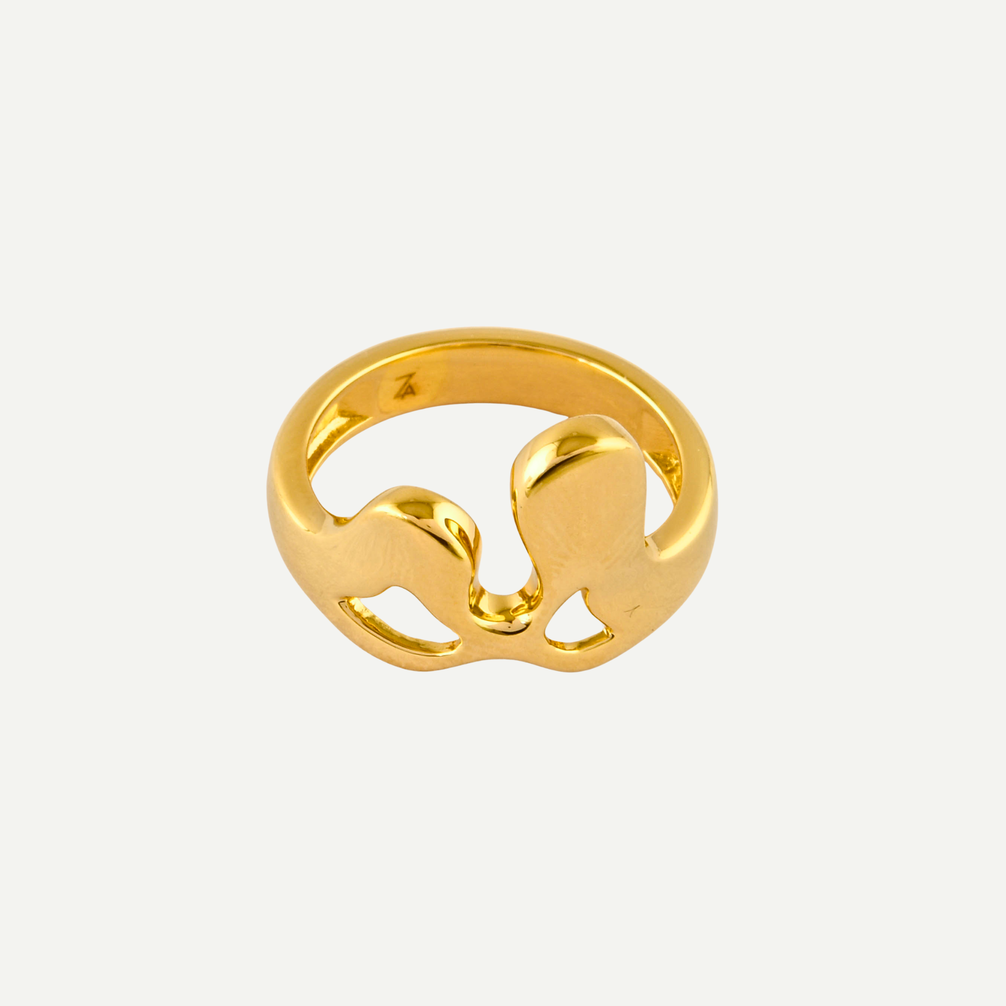 Minimalist Gold Nova Ring – Delicate Stackable Jewelry