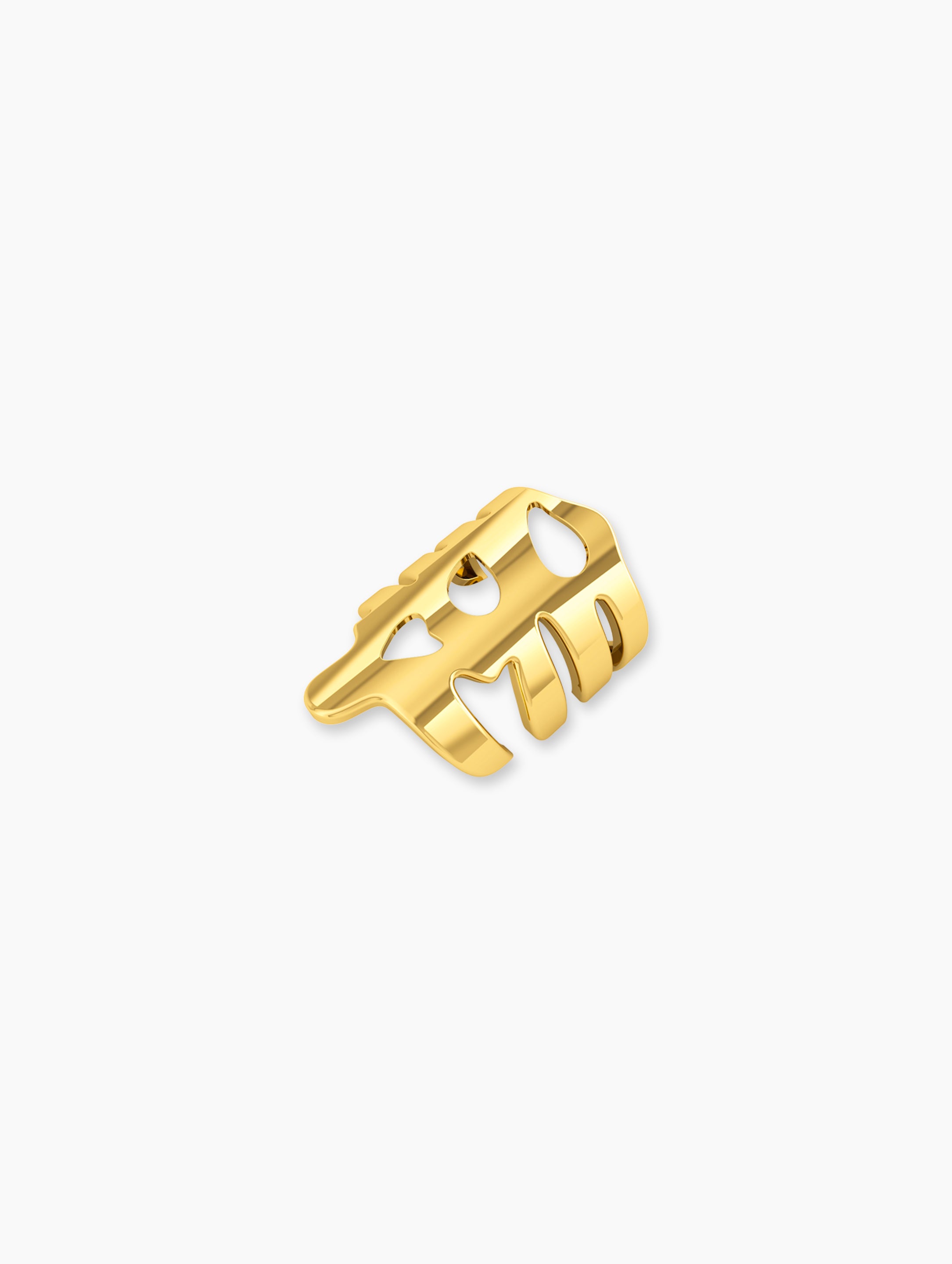 Organic Gold Statement Ring | Statement Rings Designer Bold Elegant