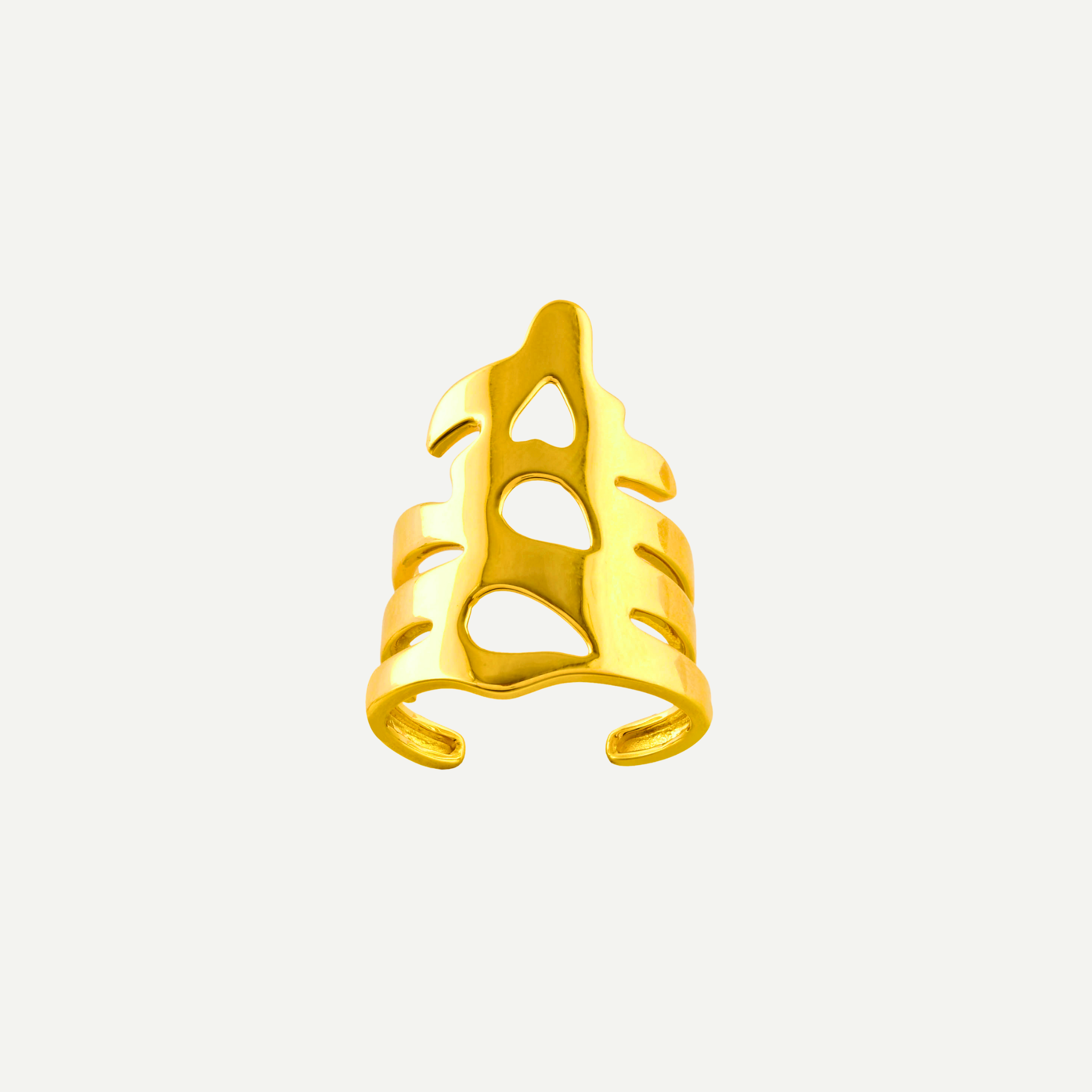 Organic Gold Statement Ring – Gold Statement Ring – Statement Rings