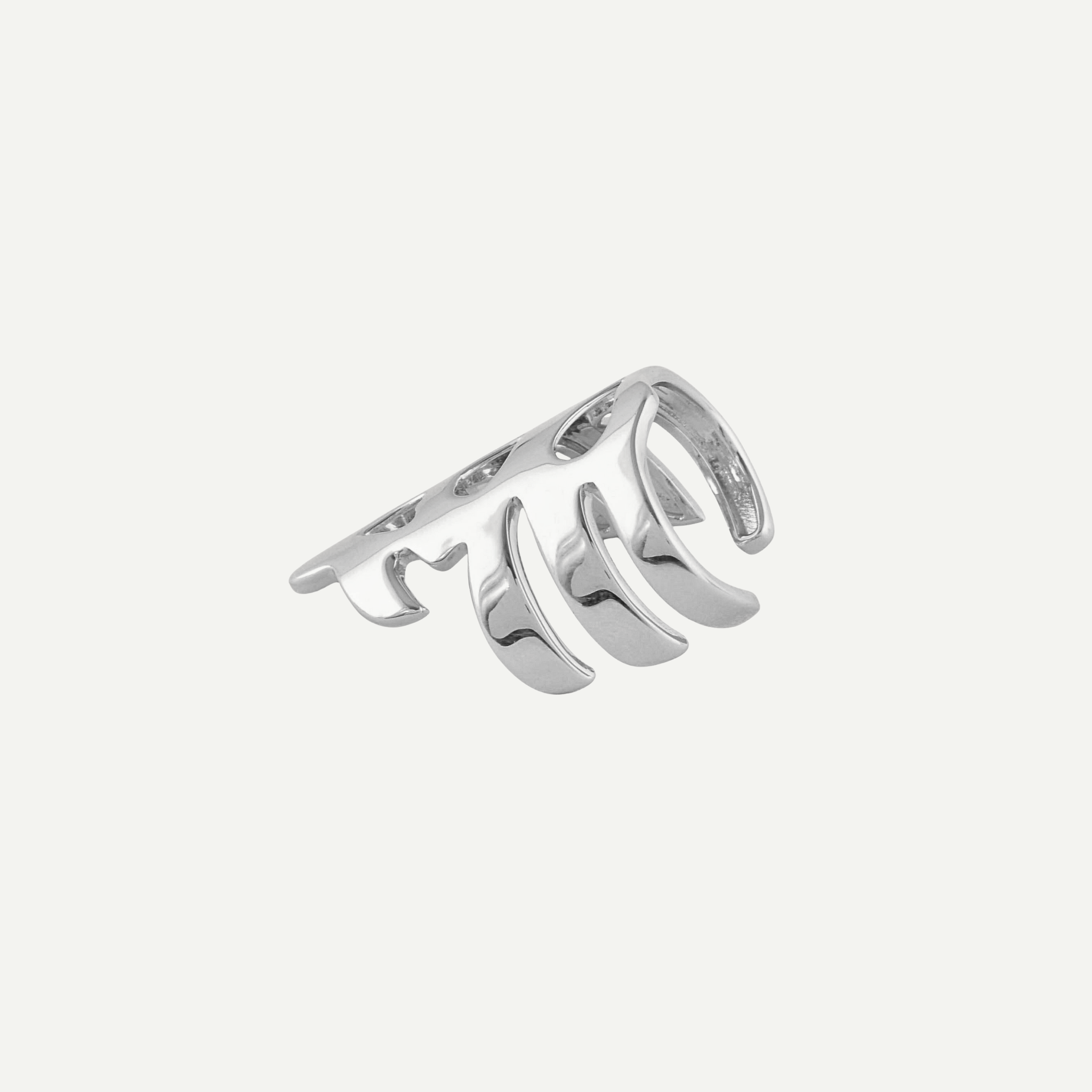 Organic Silver Statement Ring – Statement Ring – Statement Rings