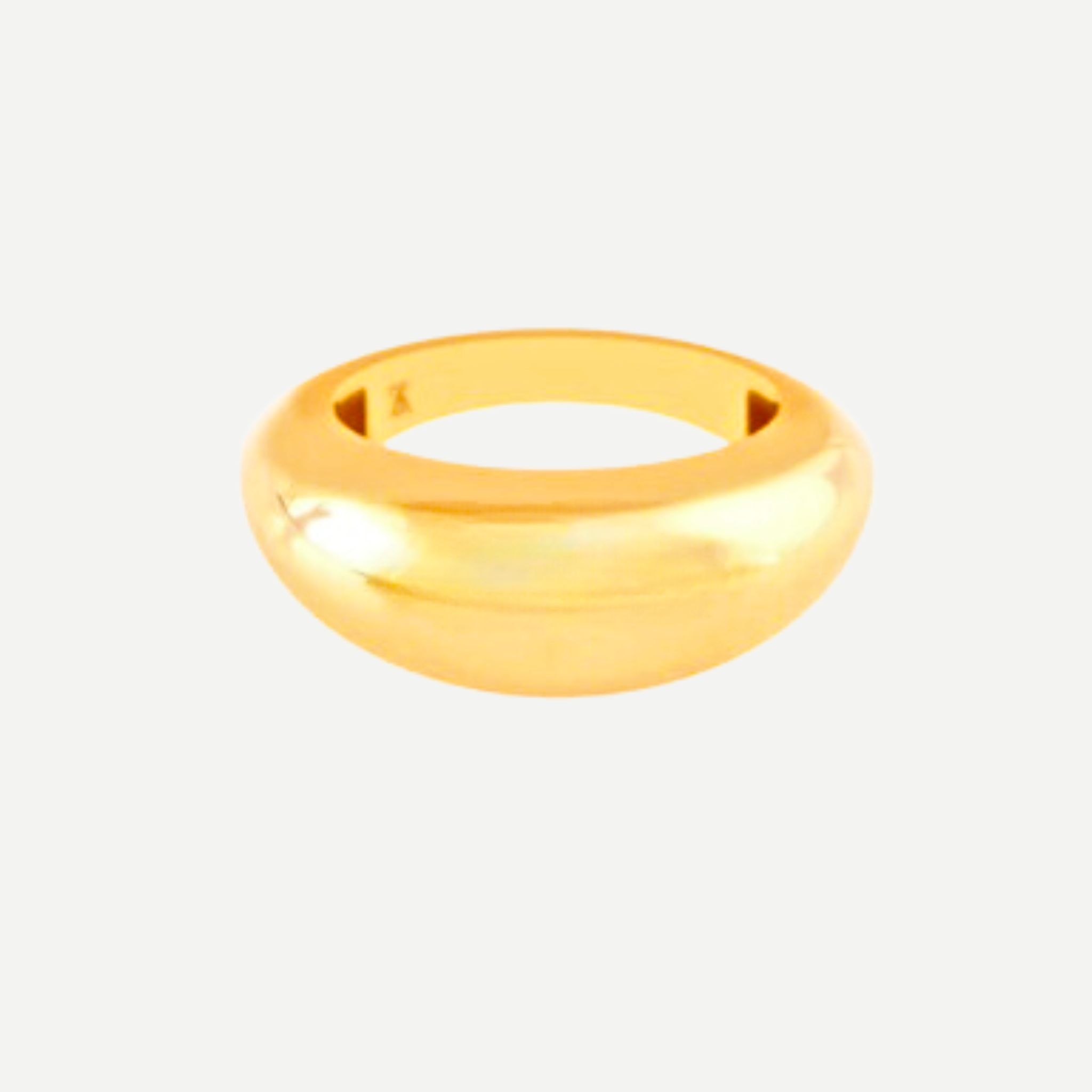Petite Puffy Ring – Lightweight Domed Jewelry