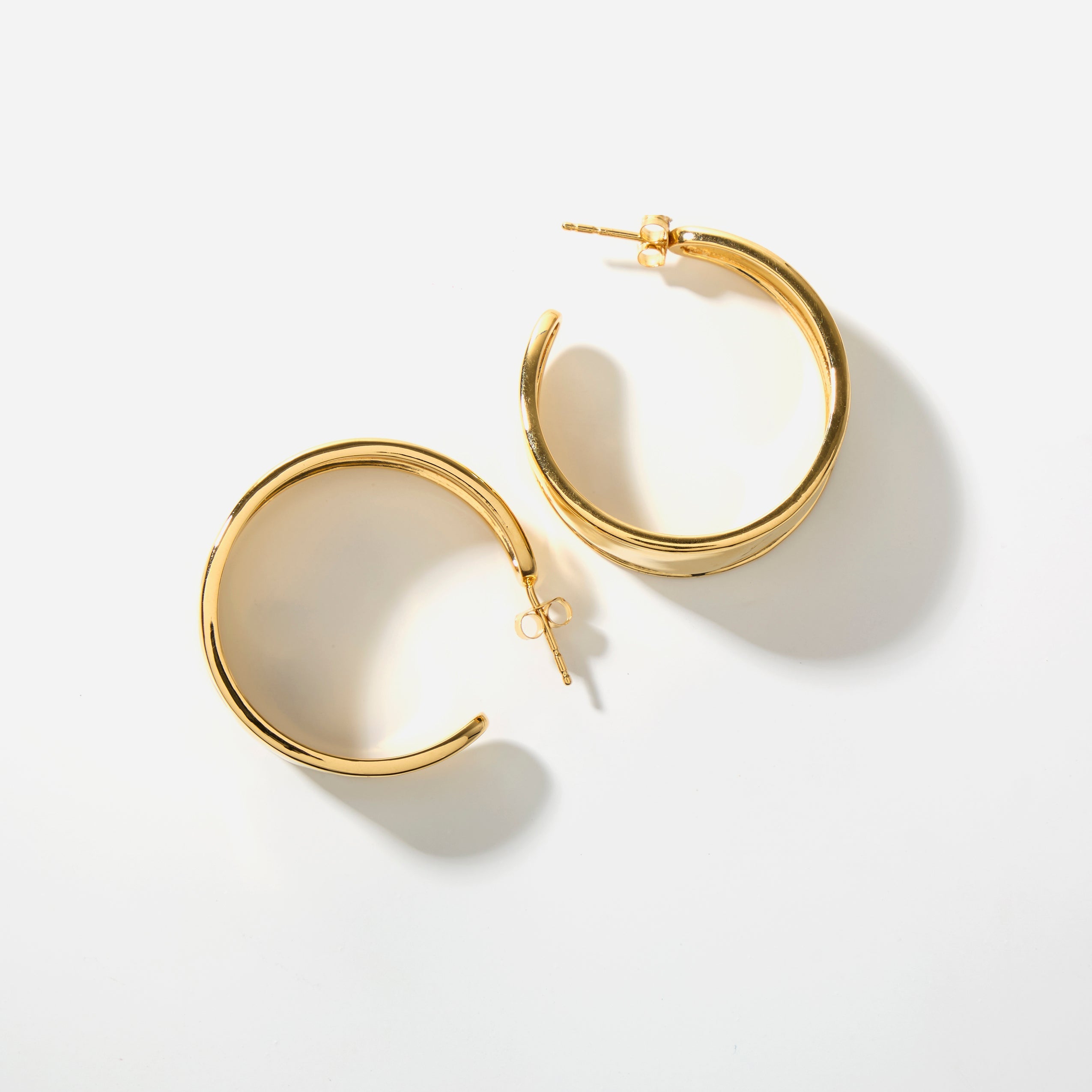 Cannes Starlit Hoops Earrings - Dazzling Lightweight Hoops