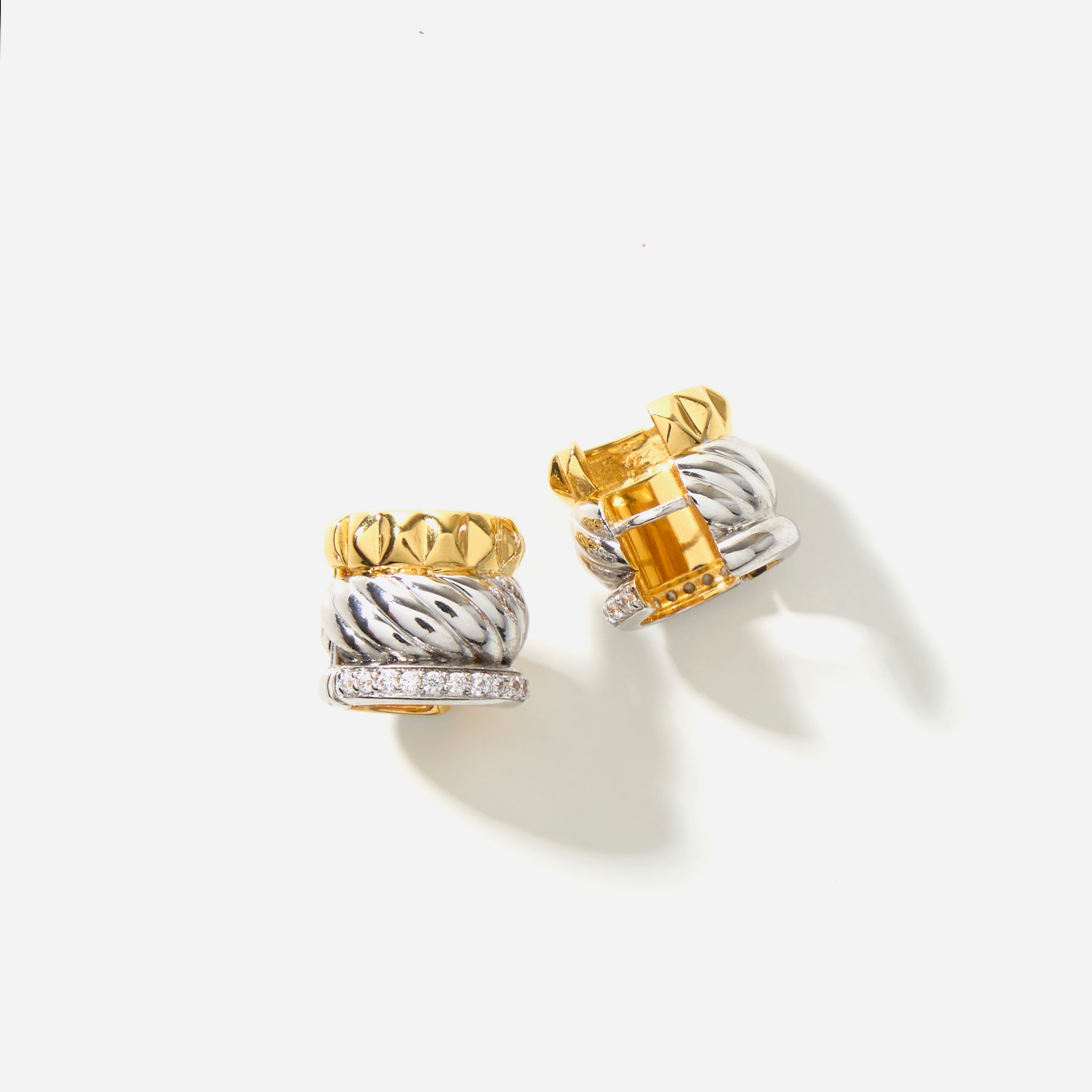 Parisian Chunky Hoops - Chic Gold Hoop Earrings for Everyday Wear