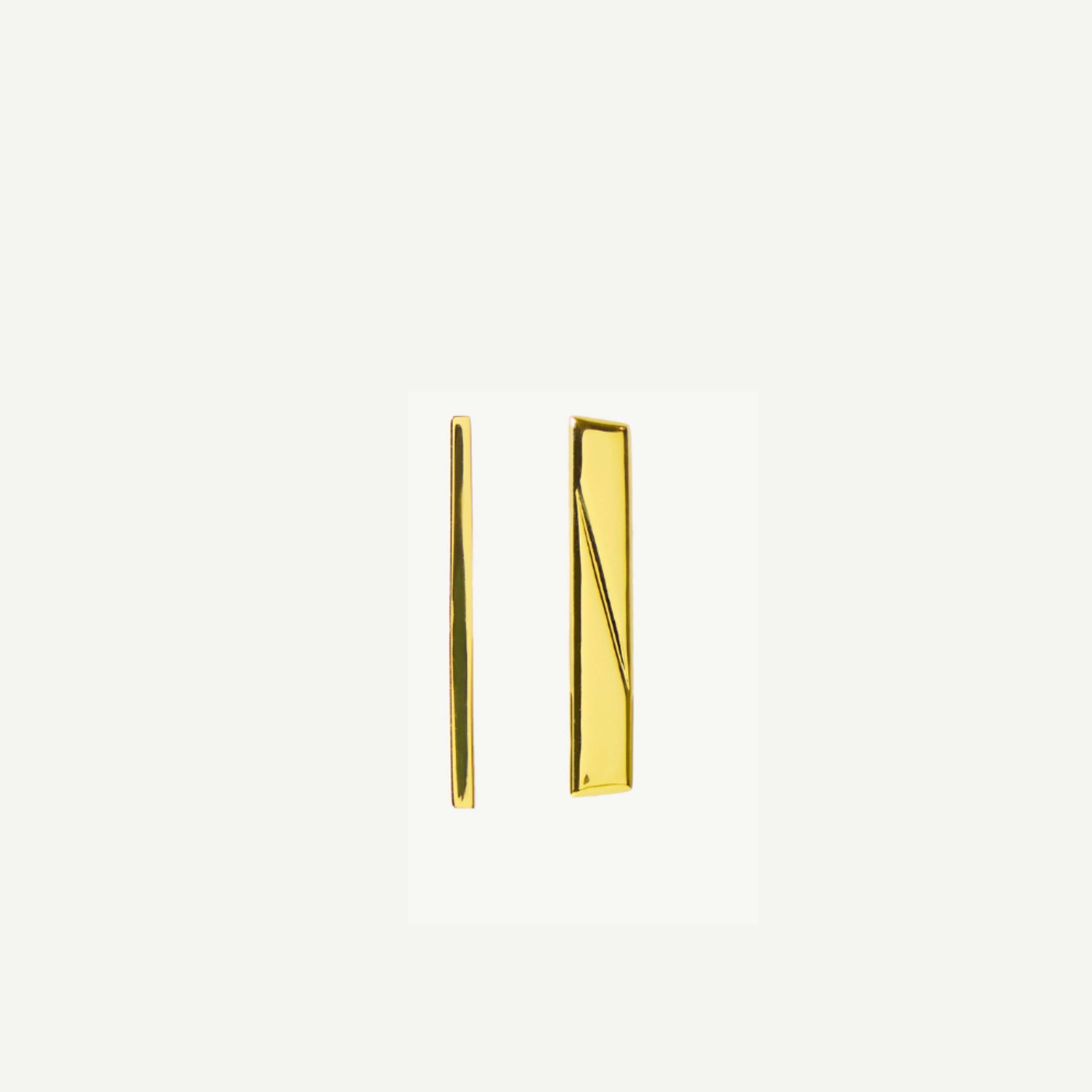 MisMatch Muse Solo Shine Studs - Modern Asymmetrical Ear Stack for Edgy Fashion