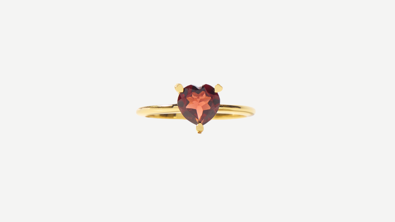 Joie Hearts Ring - Elegant Gold Heart Ring for Special Occasions