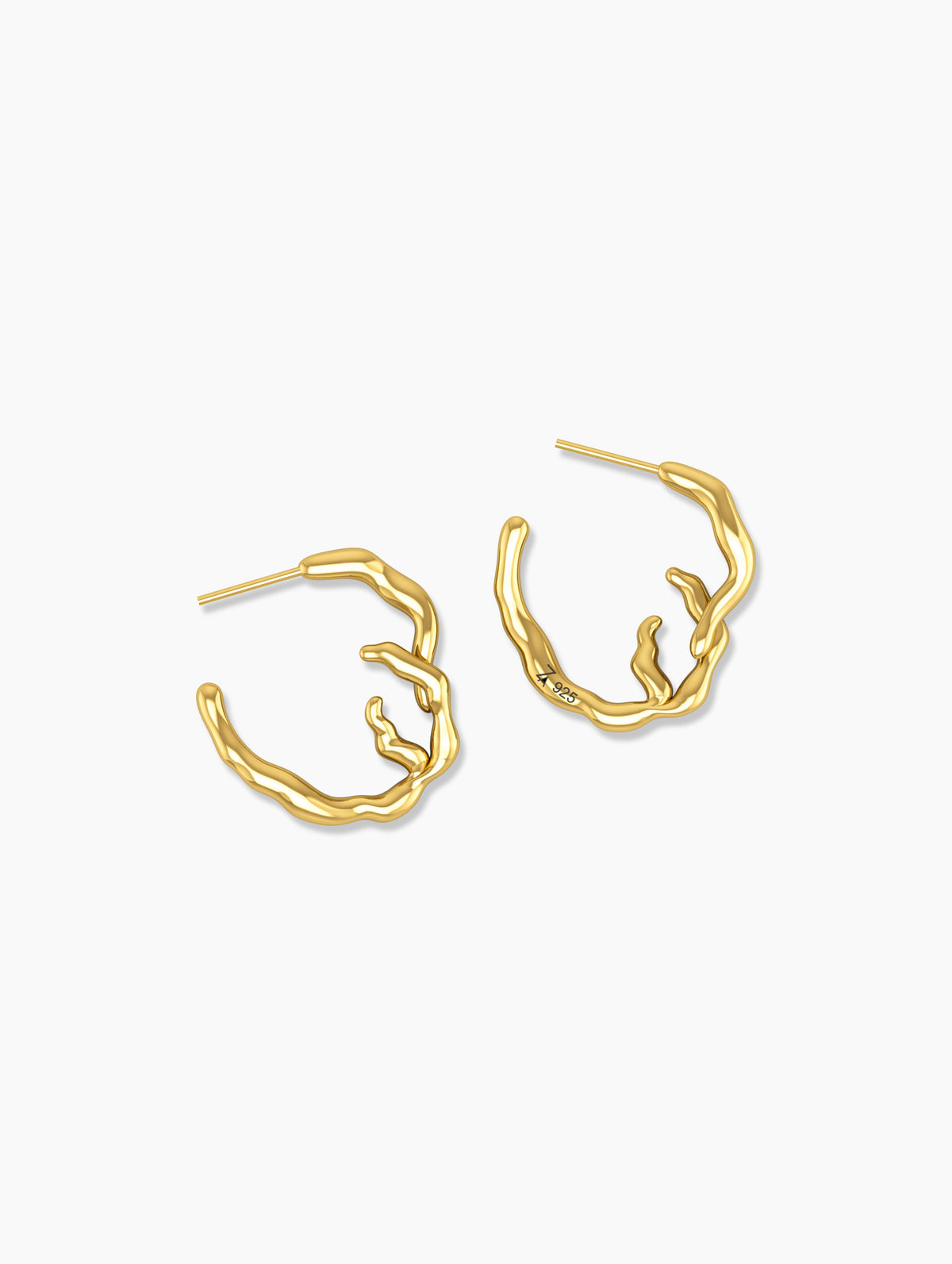 Wish Hoops - sterling silver hoop earrings, small everyday luxury earrings