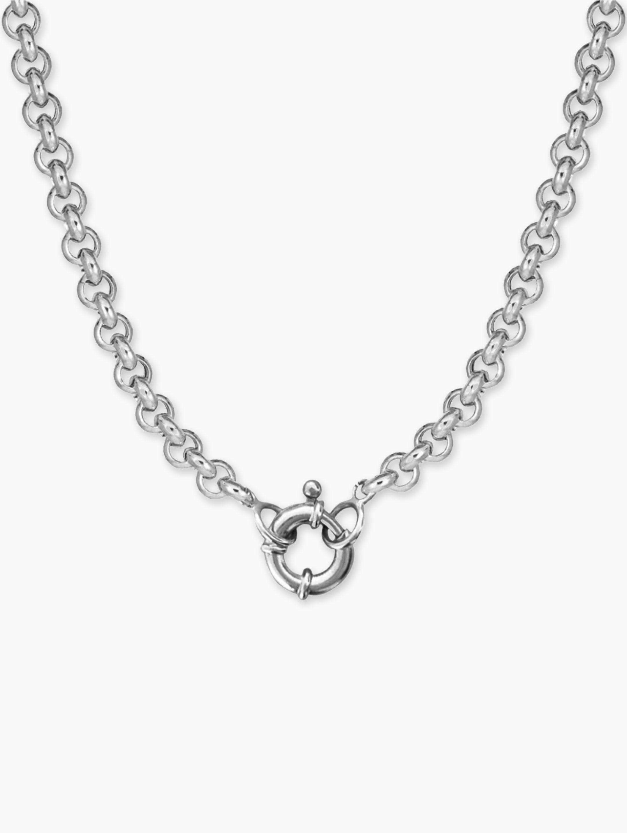 5mm Rolo Chain with Spring Lock alternate view | Za Zewelz chic contemporary fine necklace
