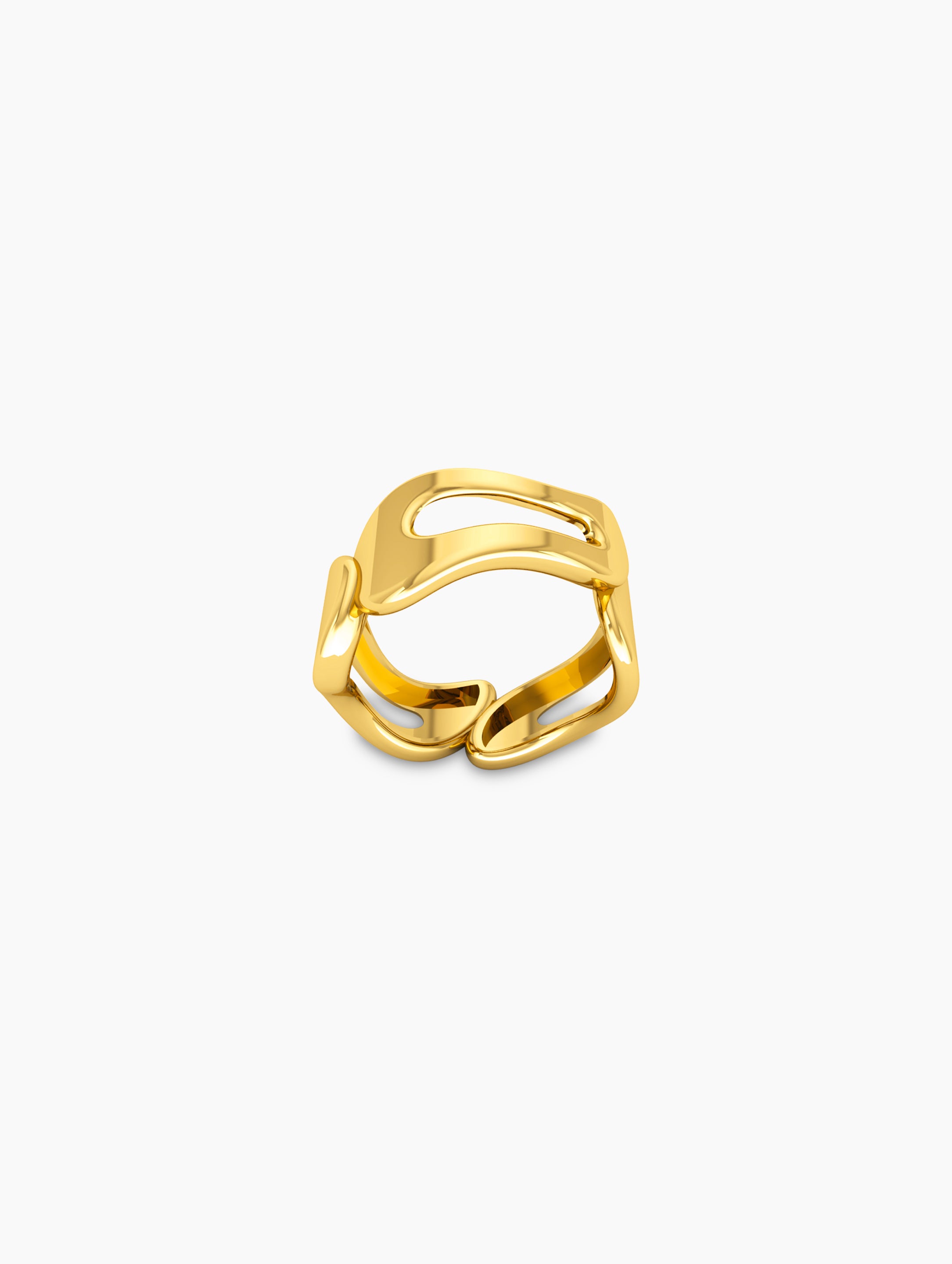 Nova Space Ring In 18K Solid Gold close-up shot - Za Zewelz 18k gold plated ring | bridesmaid gift