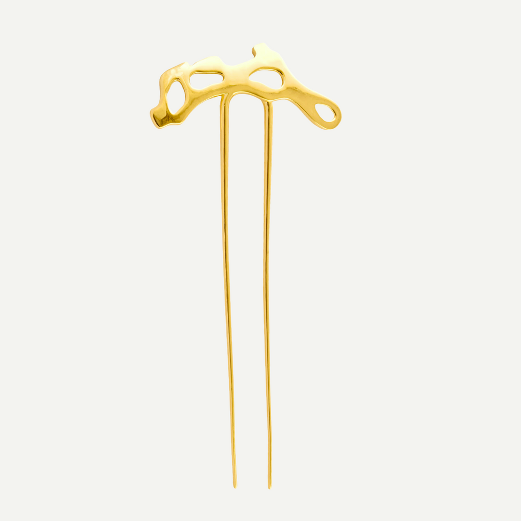 18K Gold & Silver Hair Pin – Nova French Hair Pin