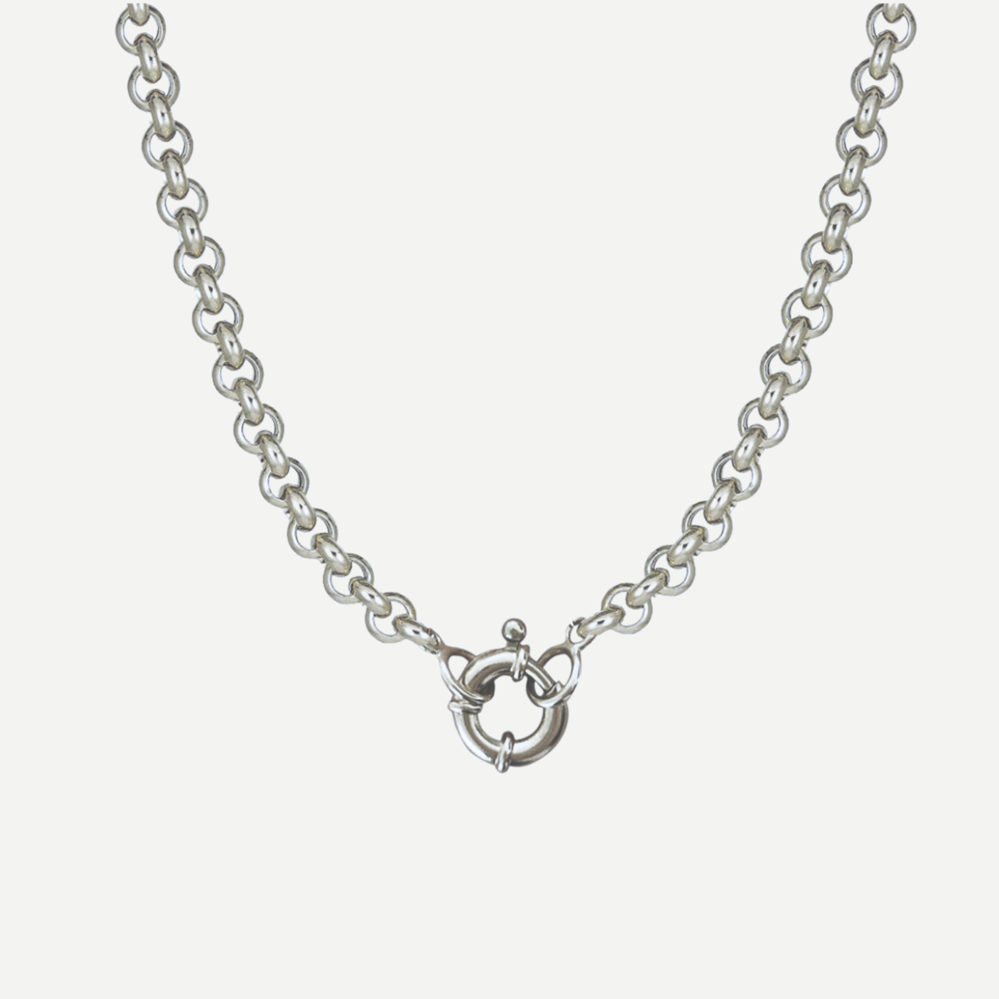 【COOR】 Silver Rolo Chain Necklace / 追跡付 2.5mm Silver Chain Rolo Chain 925 Sterling Silver for