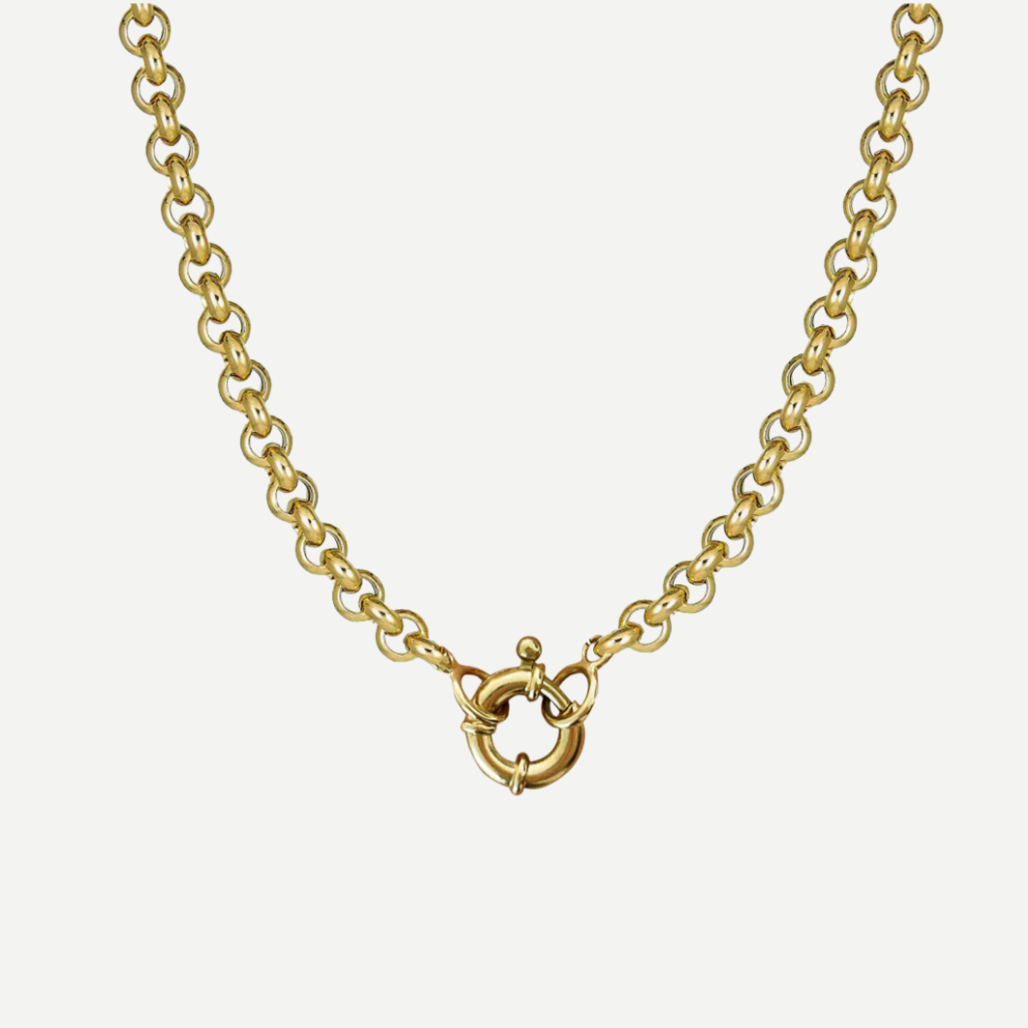 5mm Rolo Chain with Spring Lock 18K Gold Vermeil & Sterling Silver
