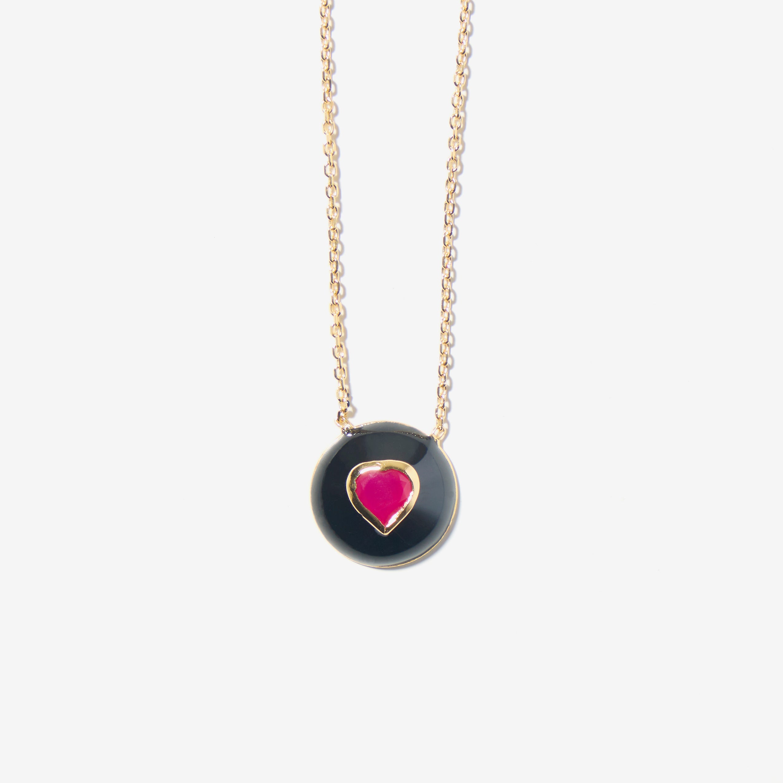 Glossy Joie Hearts Necklace