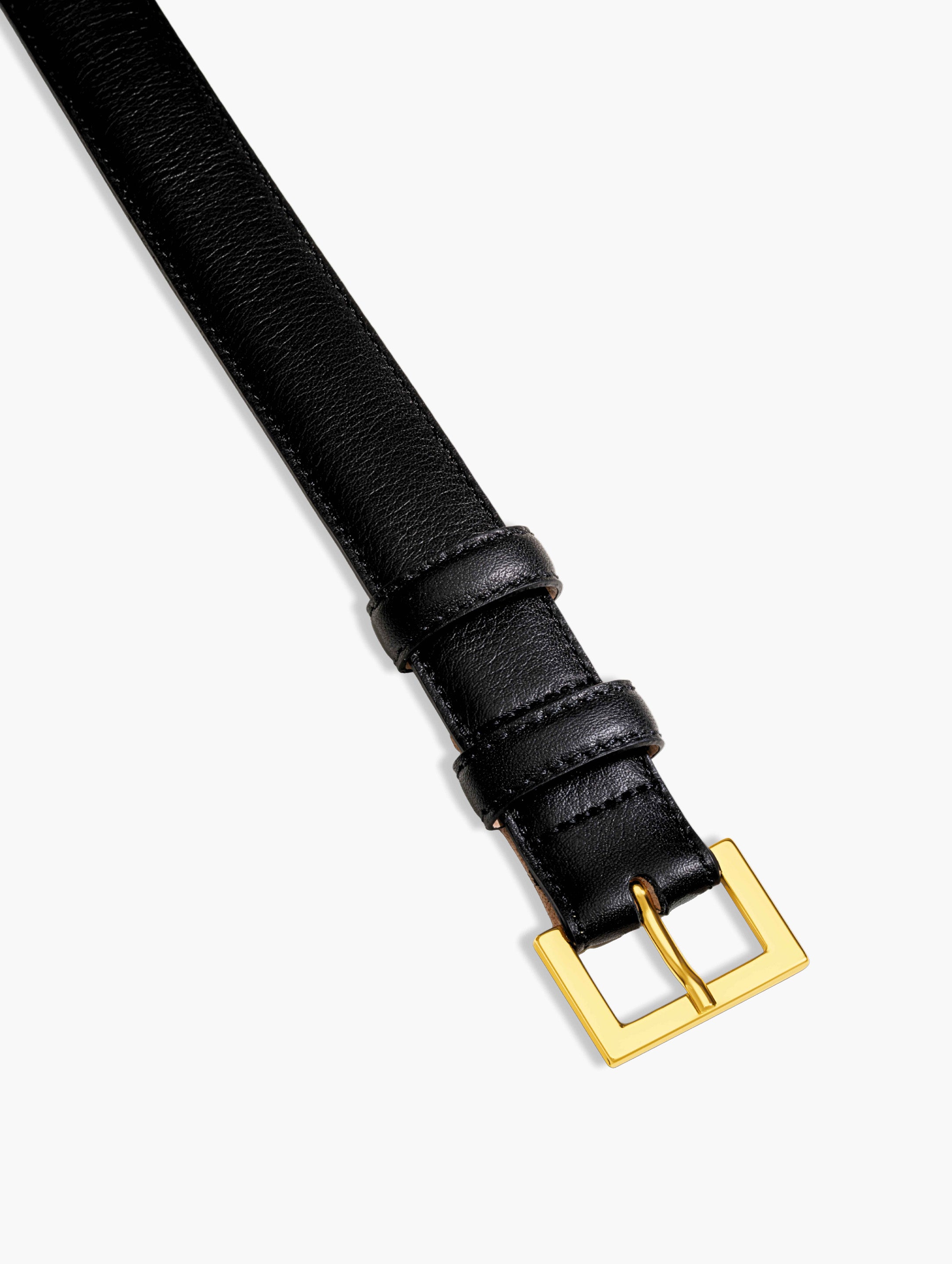 Full Grain Italian Leather Belt with 24K Gold Buckle –HandMade in Italy | luxury everyday belt - italian leather belt