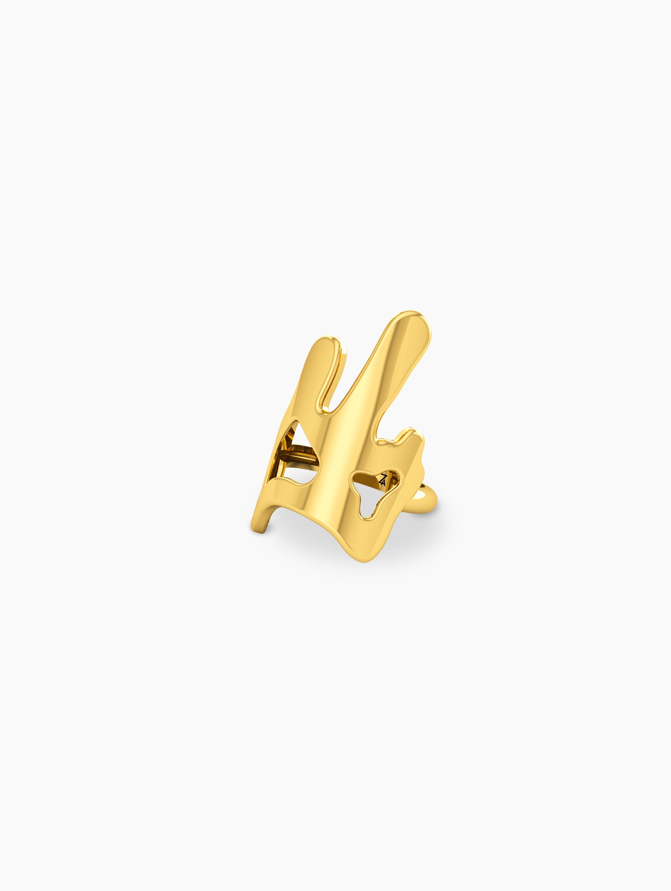 Gold Statement Ring Versatile | Statement Rings Designer Elegant Gold Collection