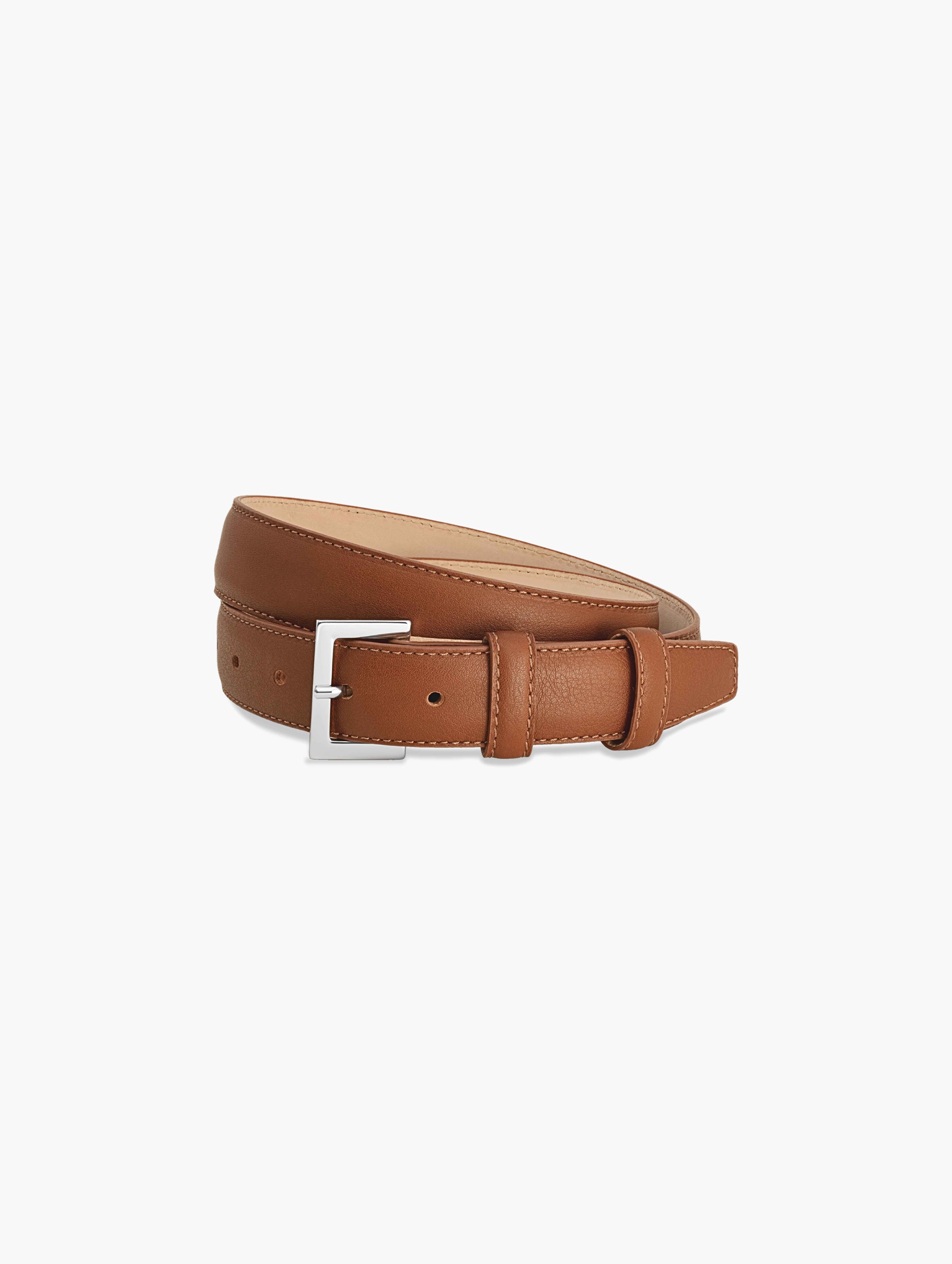 Full Grain Italian Leather Belt with Silver Buckle – HandMade in Italy | luxury everyday belt - italian leather belt