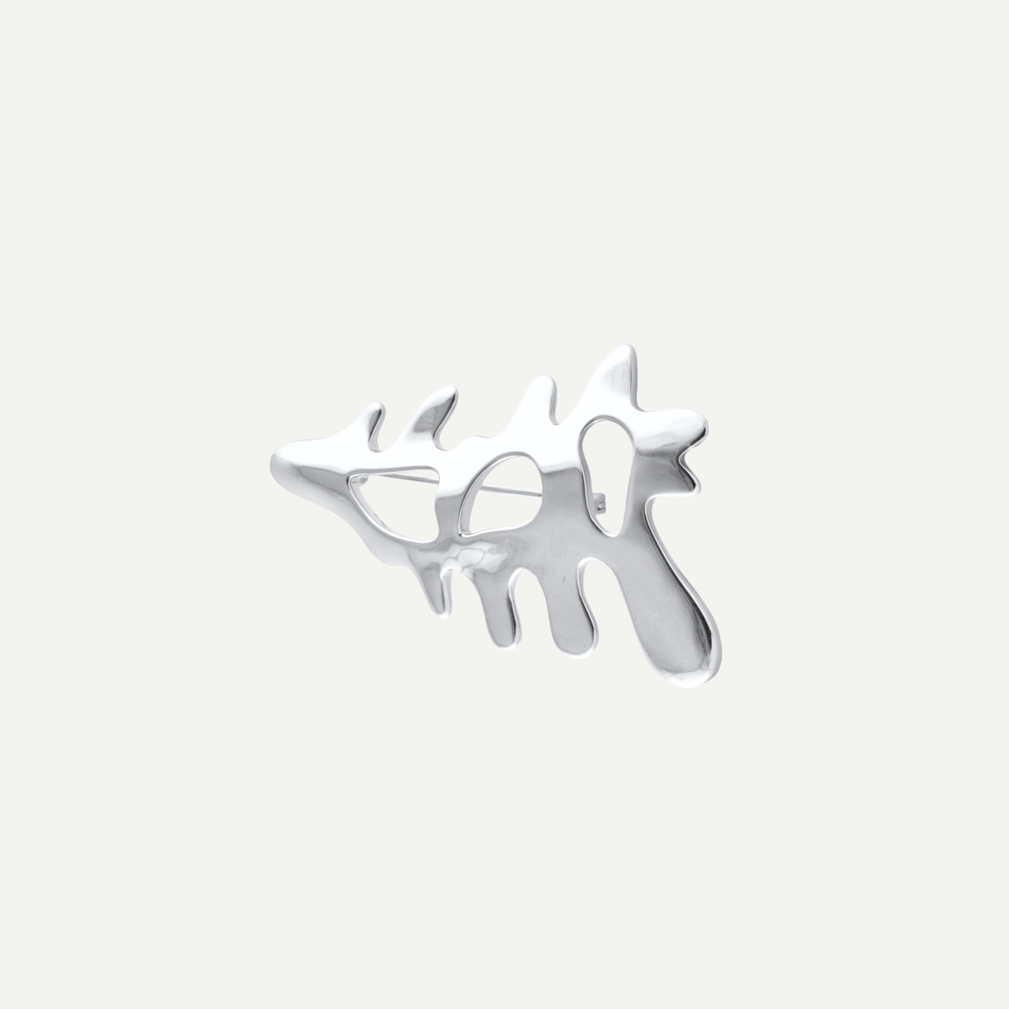 Nature-Inspired Sliver Brooch – Nova Organic Brooch