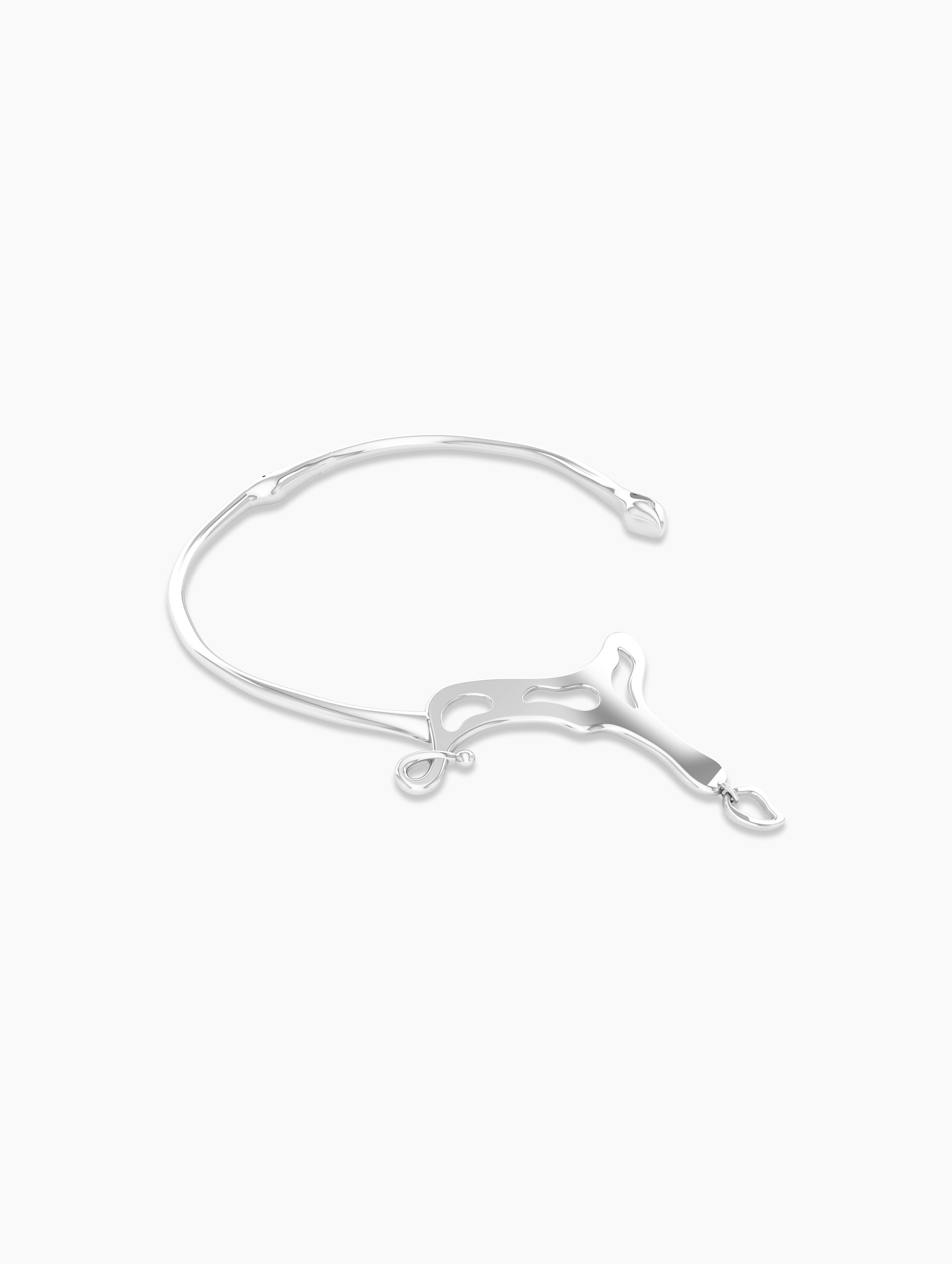 Sculptural Futuristic Choker | Choker Necklace Luxury Statement