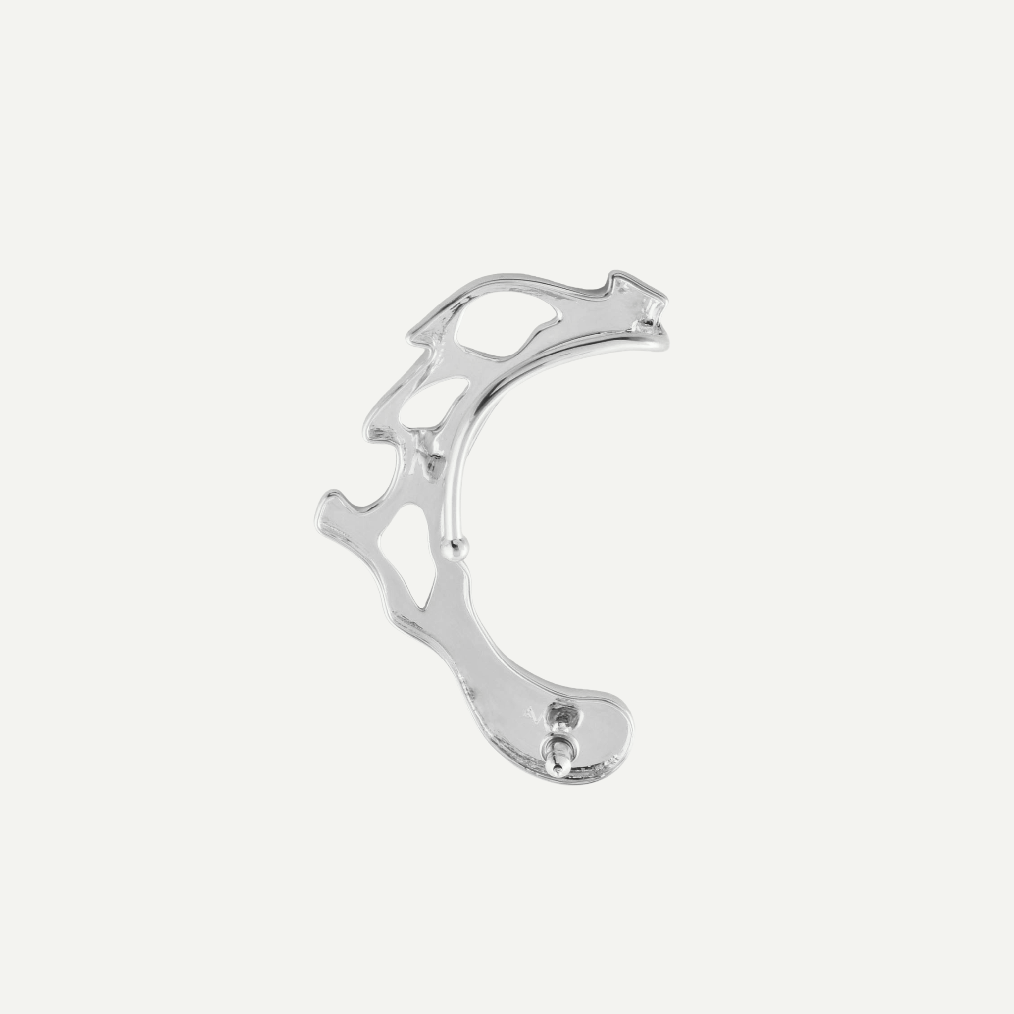 Silver Helix Nova Ear Cuff with post – Bold Statement Jewelry