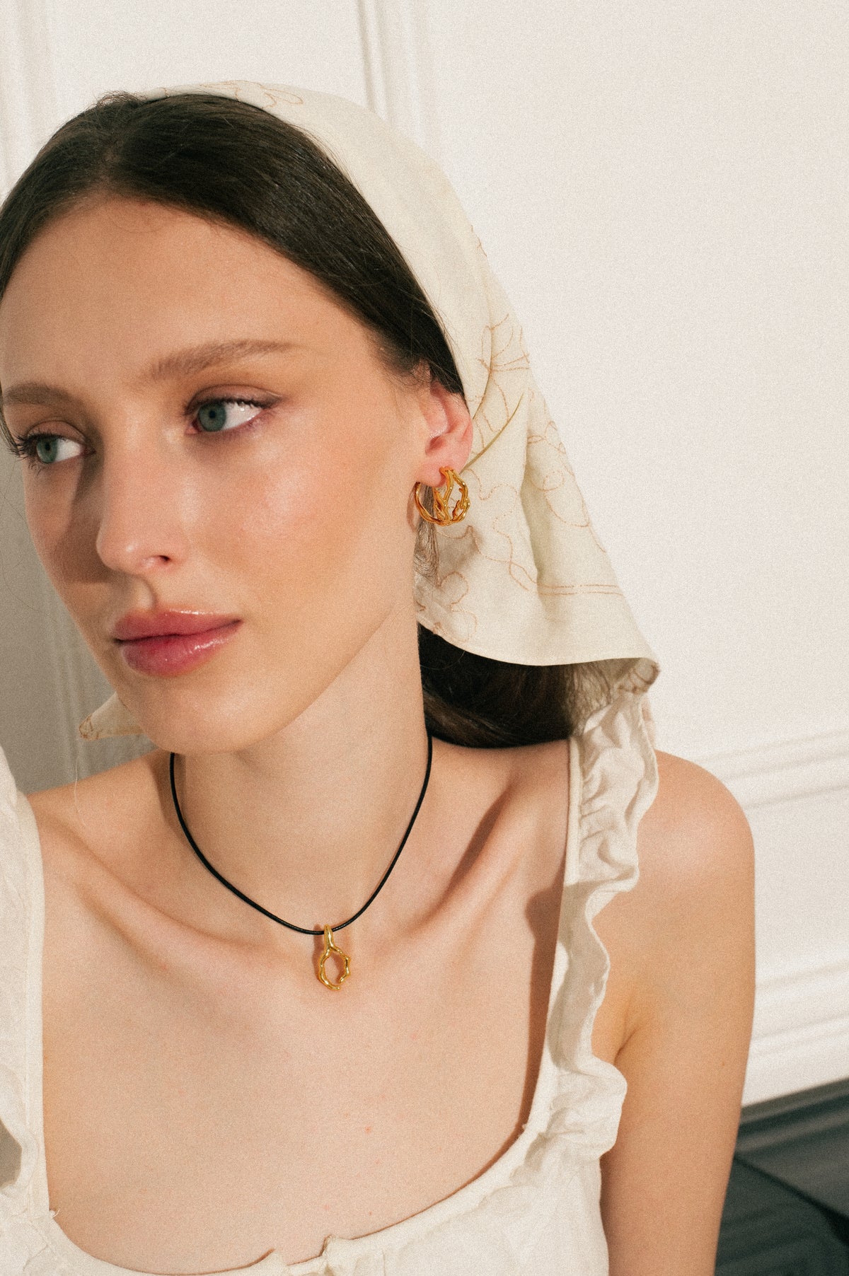 Dual Wish Hoops - interlocking hoop earrings, statement gold vermeil design