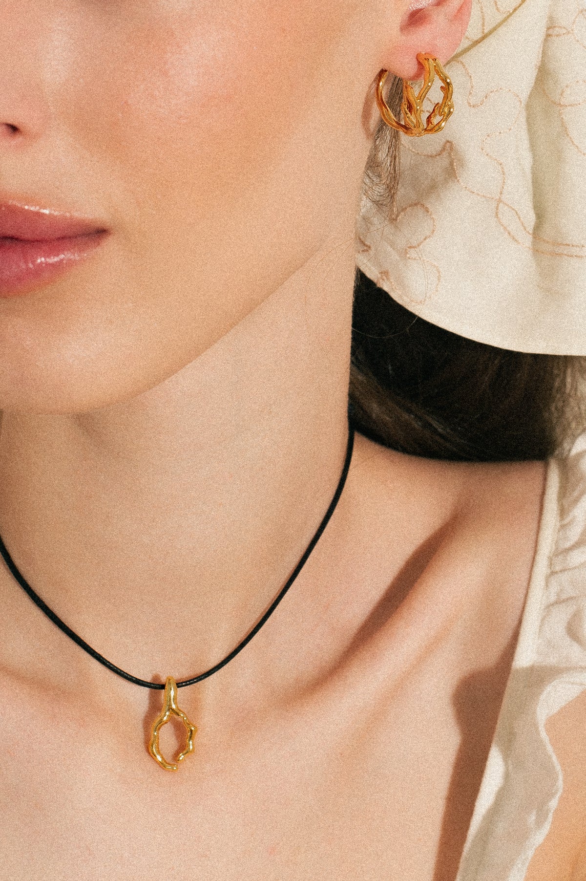 Dual Wish Hoops - interlocking hoop earrings, statement gold vermeil design