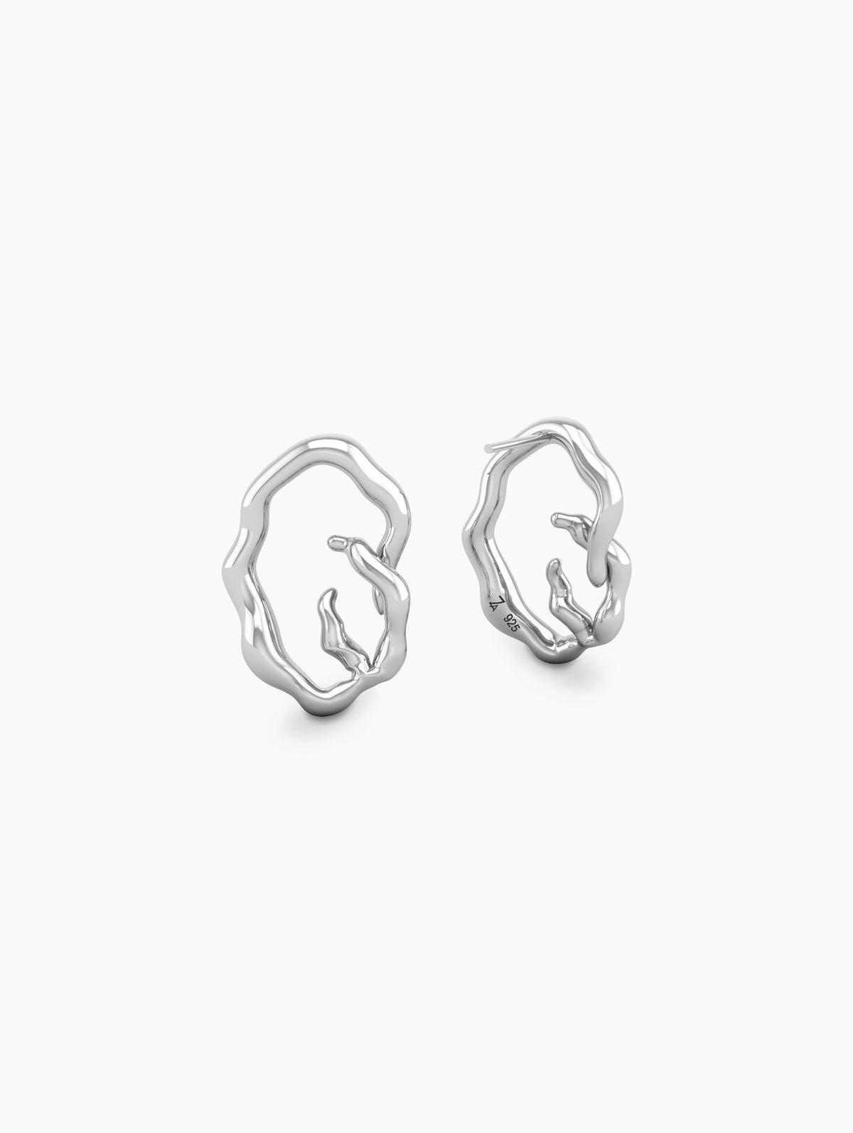 Wish BECOMING SMALL Earrings - sculptural wishbone earrings, gold vermeil, timeless jewelry