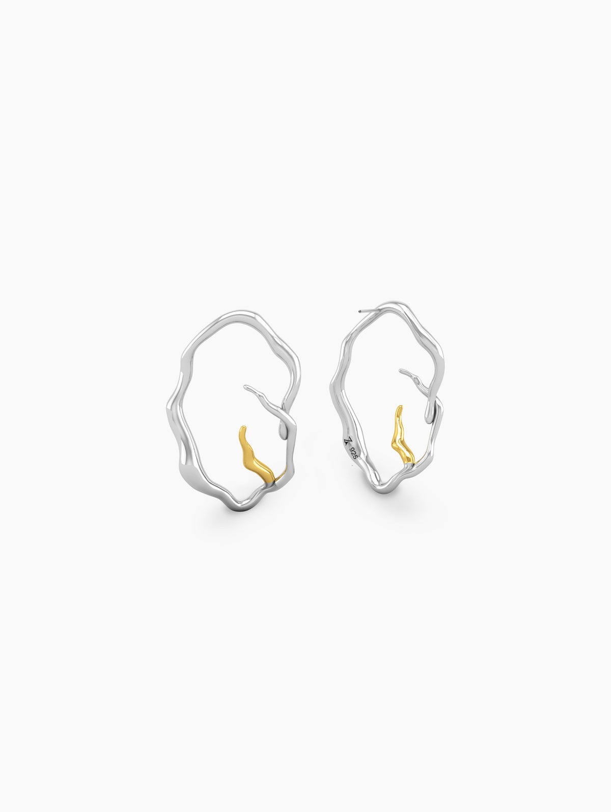 Wish BECOMING LARGE Earrings - statement wishbone earrings, gold vermeil, gift for her