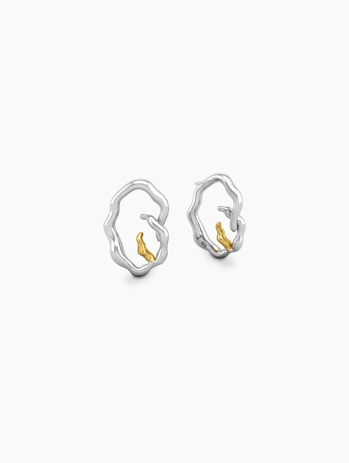 Wish BECOMING MINI Earrings - dainty wishbone earrings, gold vermeil, hypoallergenic