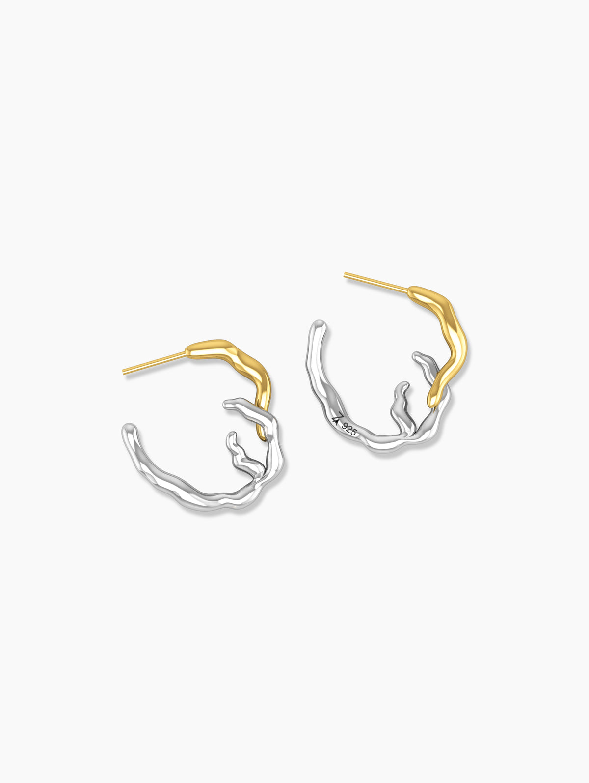 Wish Hoops - sterling silver hoop earrings, small everyday luxury earrings