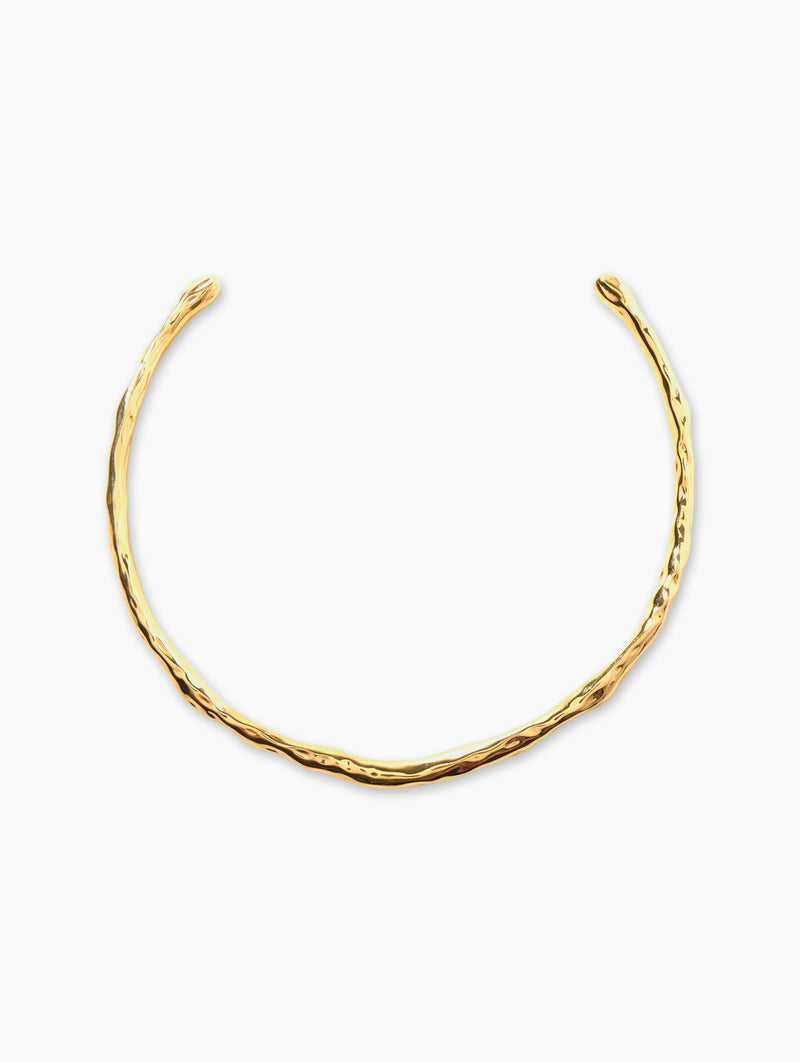 NY MUSE Petite MOLTEN CHOKER | fine necklace wedding jewelry | Za Zewelz
