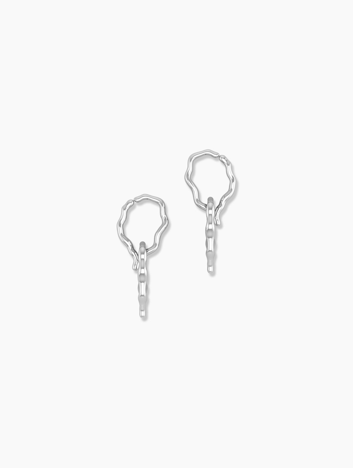 WISH Entwine Small Earrings - dainty wishbone chain earrings, hypoallergenic gold vermeil