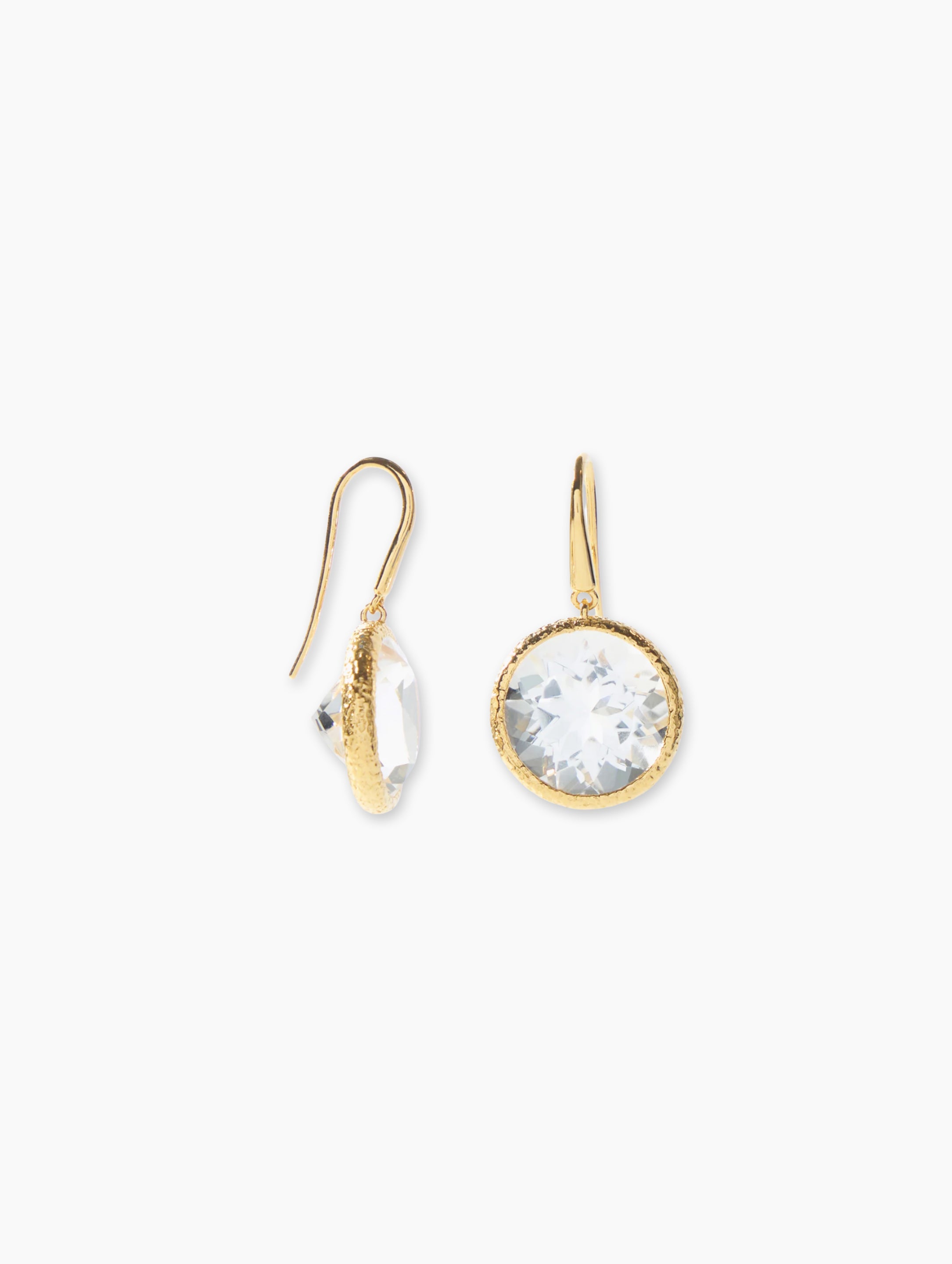 Iconica Drop Earring In 18k Solid Gold flat lay | 18k gold plated earrings perfect gift for her | Za Zewelz